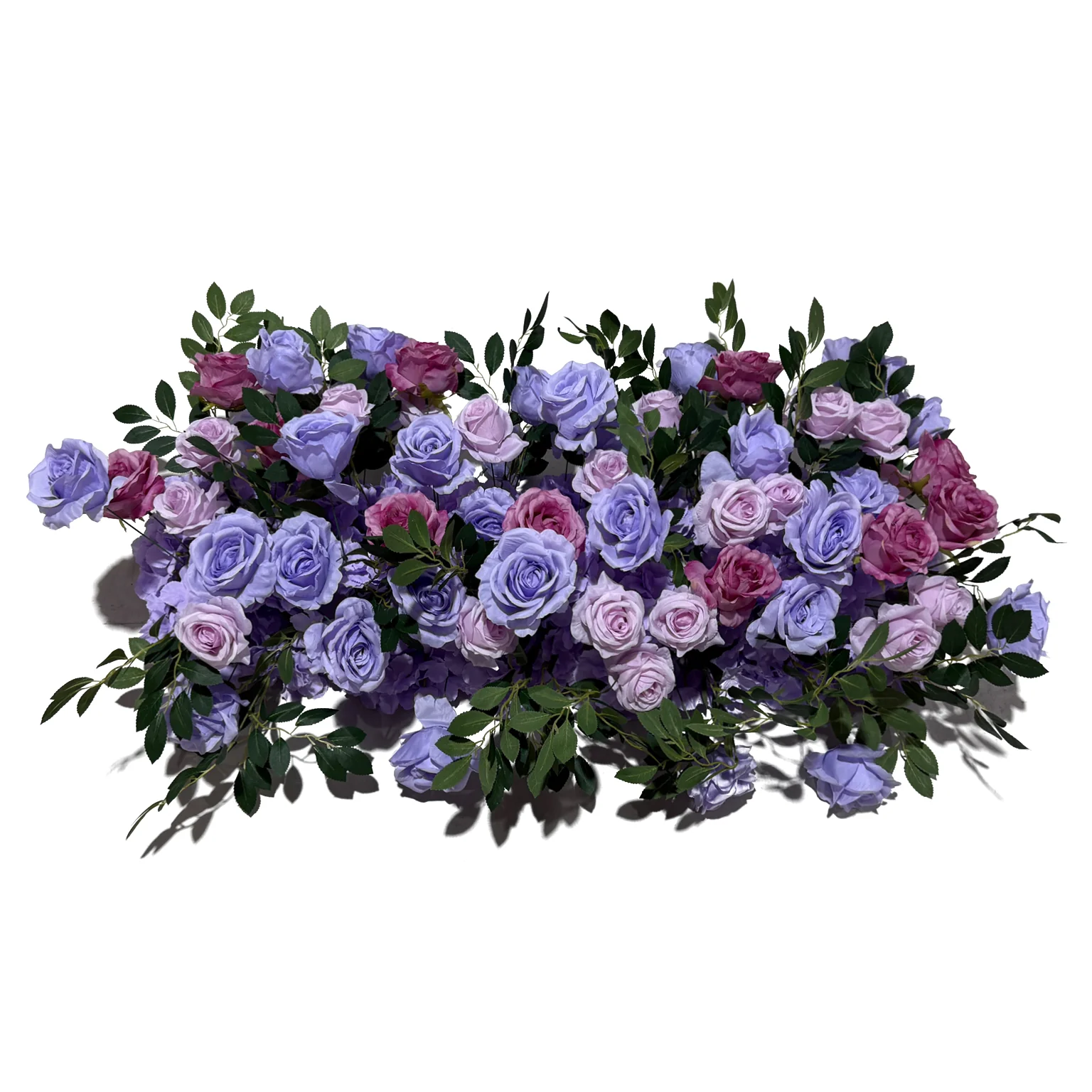 2 pcs/pk Premade Flower Backdrop Arch/Table Runner Decor - Lavender - Image 6
