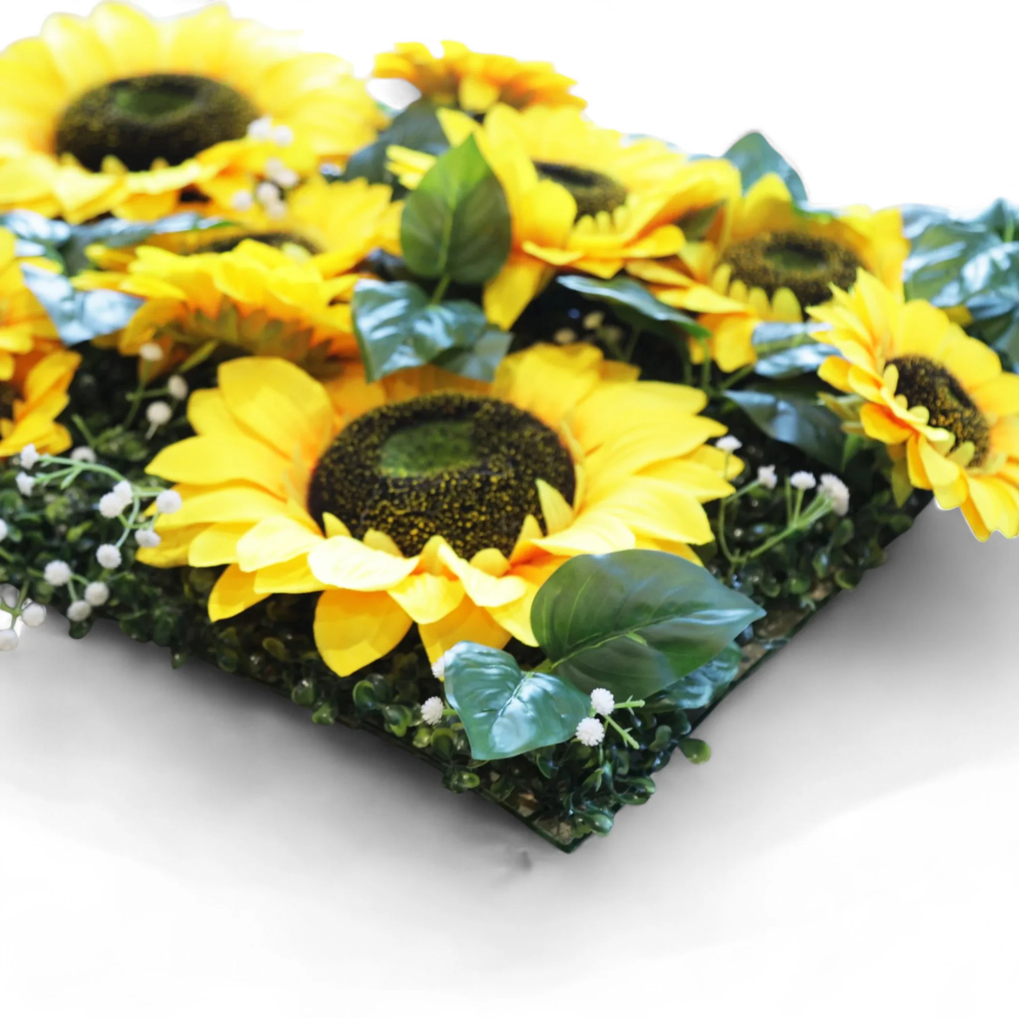 6 pcs/pk Premium Artificial Sunflower Wall Backdrop Panel 60cm x 40cm - Image 5