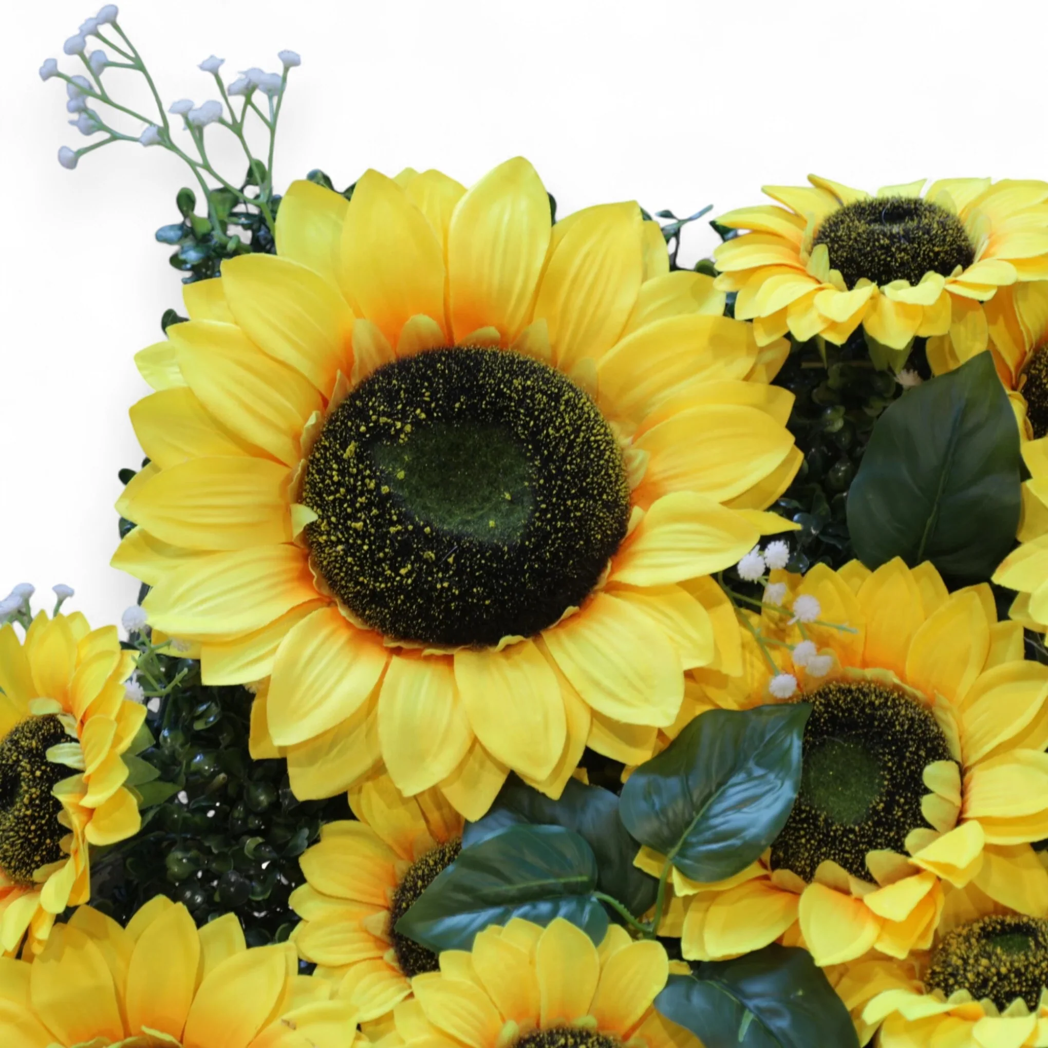 6 pcs/pk Premium Artificial Sunflower Wall Backdrop Panel 60cm x 40cm - Image 8