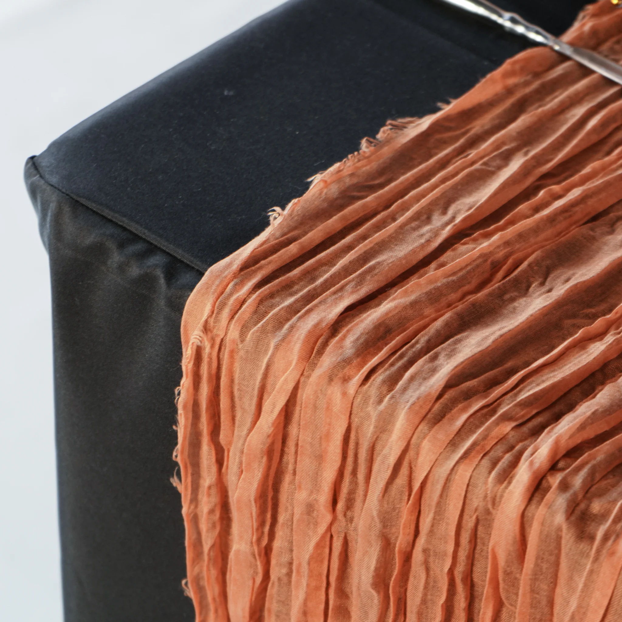 Premium Cheesecloth Table Runner 16FT x 25" - Terracotta - Image 6