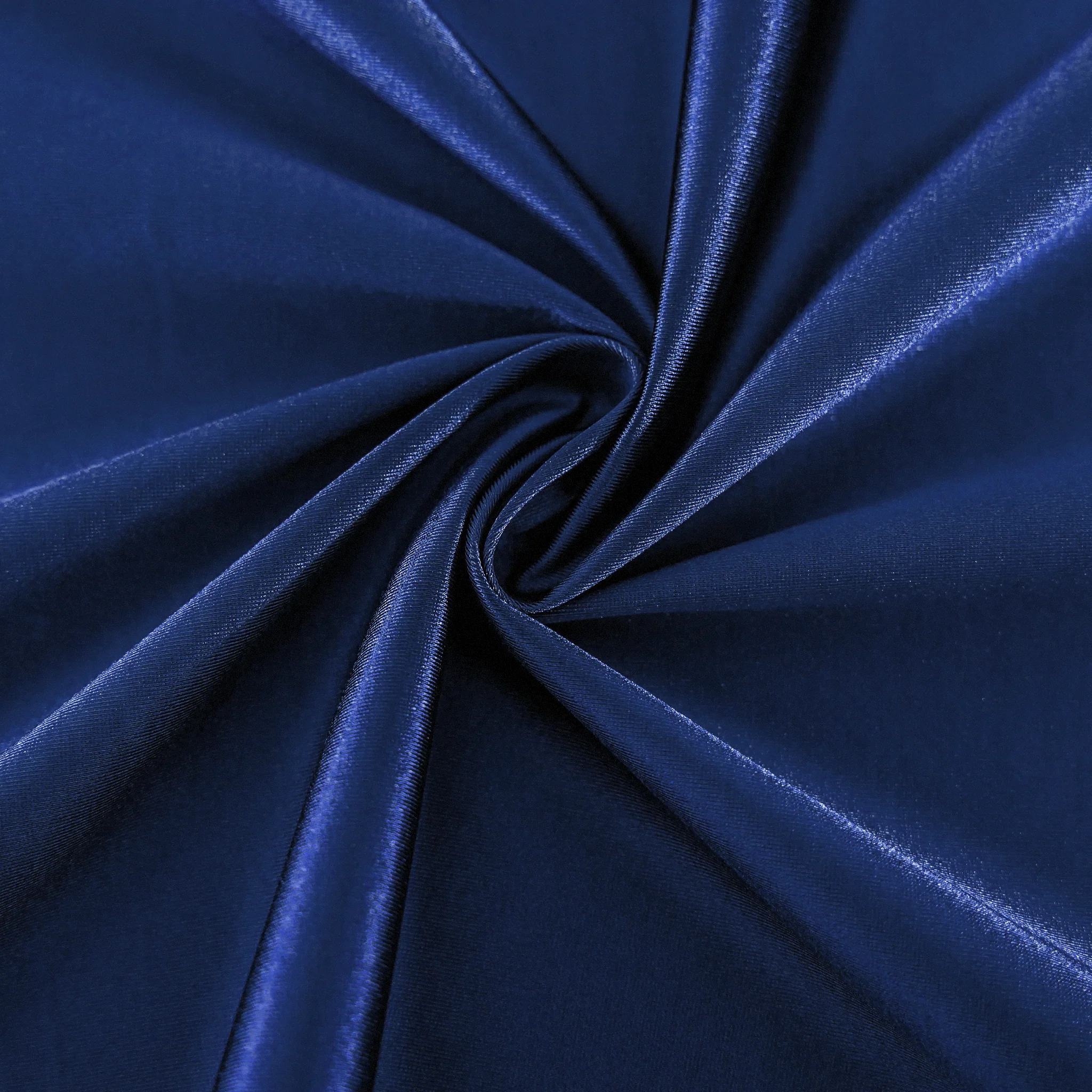 Premium Satin (Wrinkle-Resistant) 108" Round Tablecloth - Navy Blue - Image 3