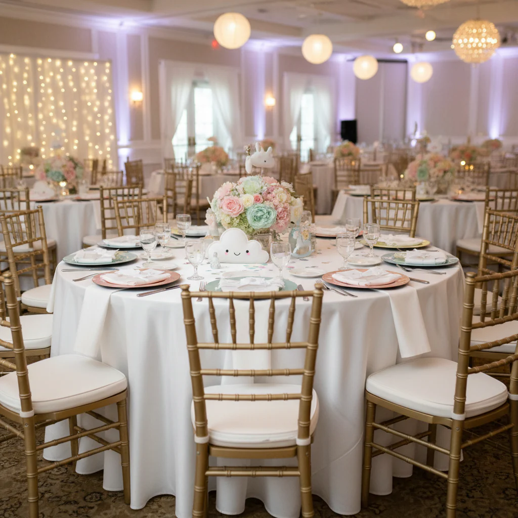 Premium Satin (Wrinkle-Resistant) 108" Round Tablecloth - White - Image 7