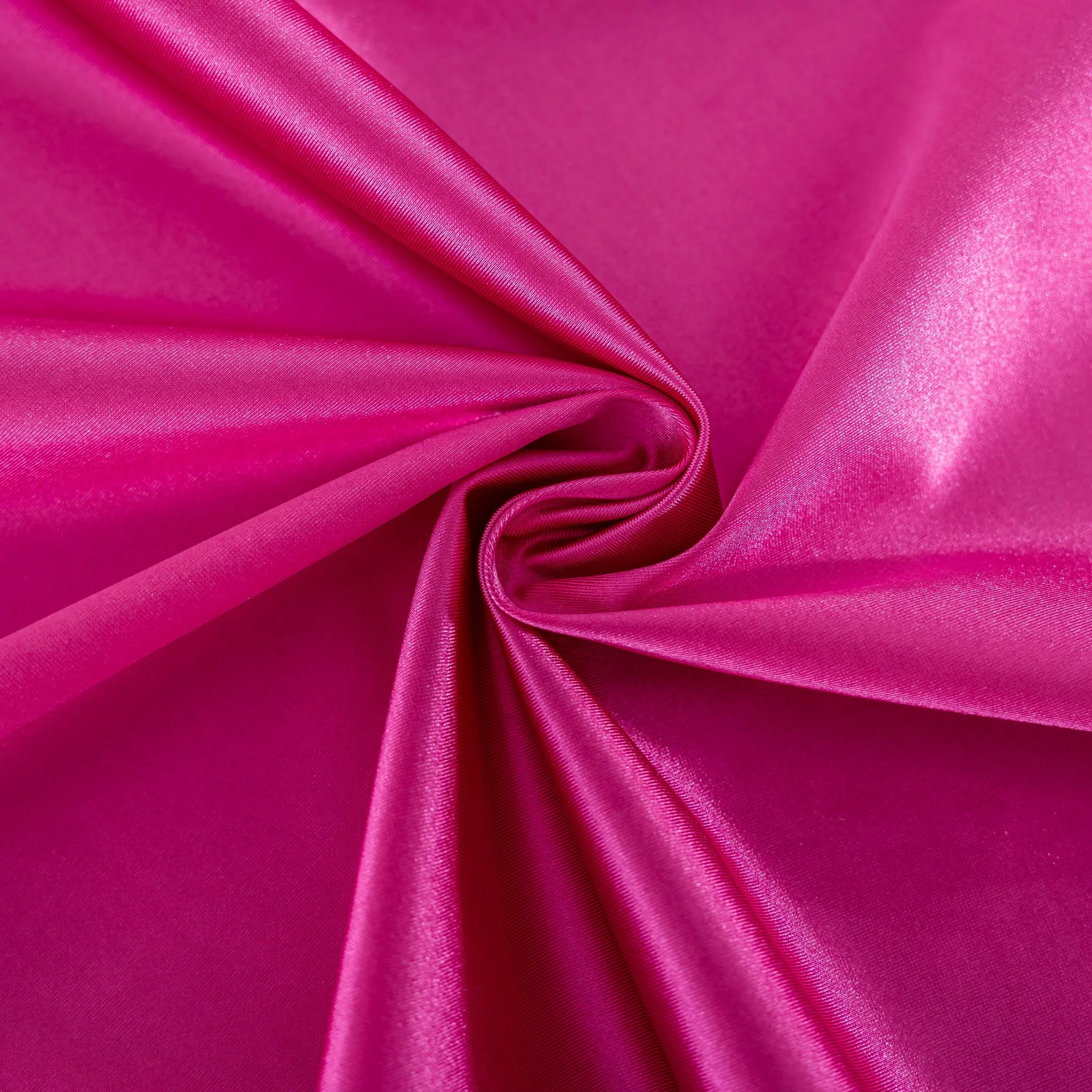 Premium Satin (Wrinkle-Resistant) 120" Round Tablecloth - Fuchsia - Image 4