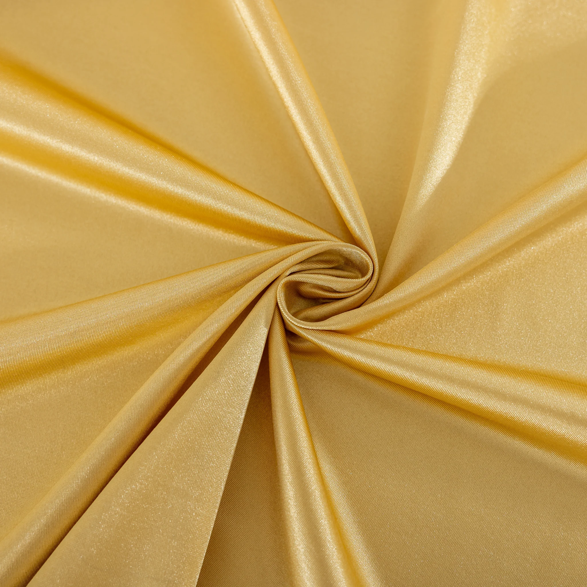Premium Satin (Wrinkle-Resistant) 132" Round Tablecloth - Gold Antique - Image 3