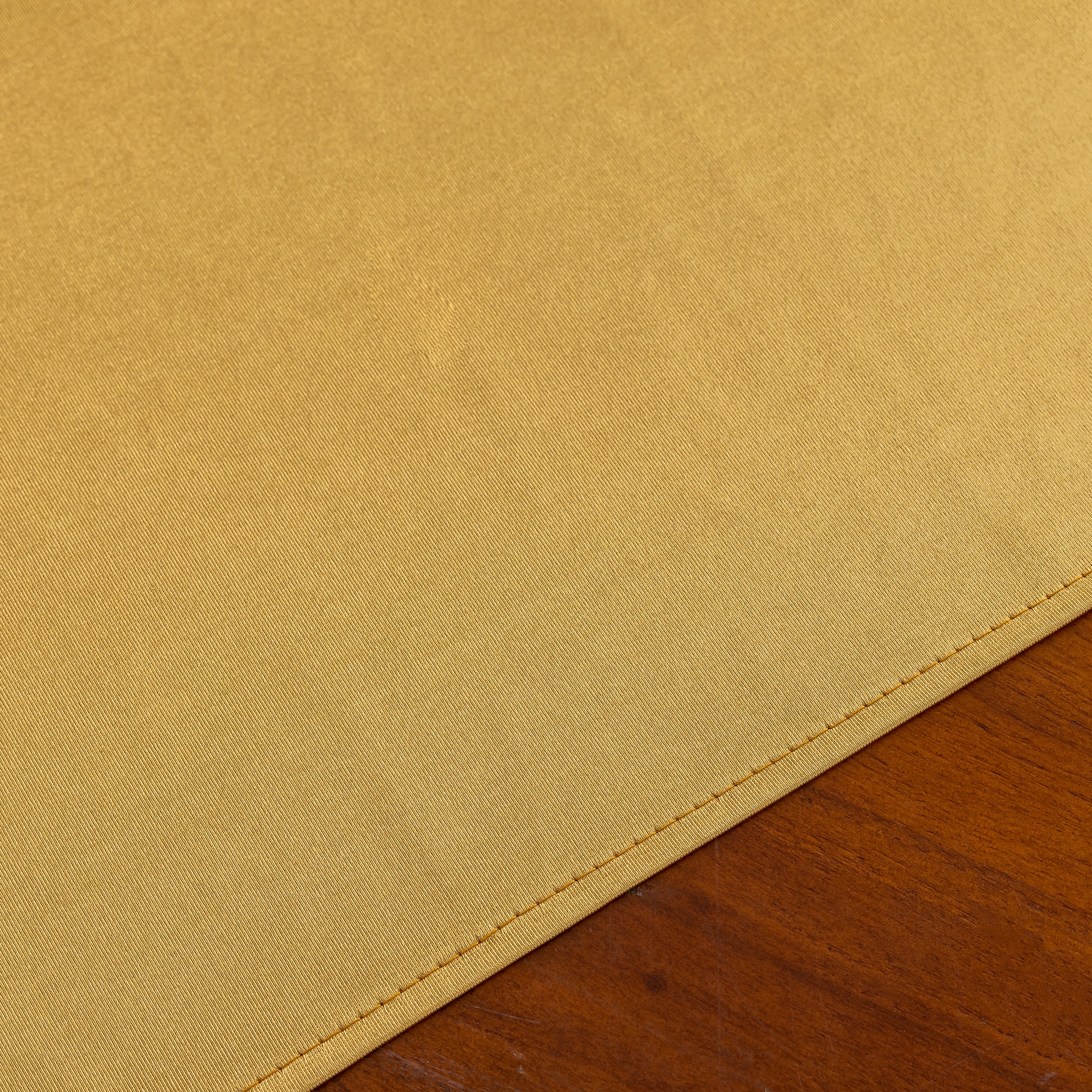 Premium Satin (Wrinkle-Resistant) 90"x156" Rectangular Tablecloth - Gold Antique - Image 4
