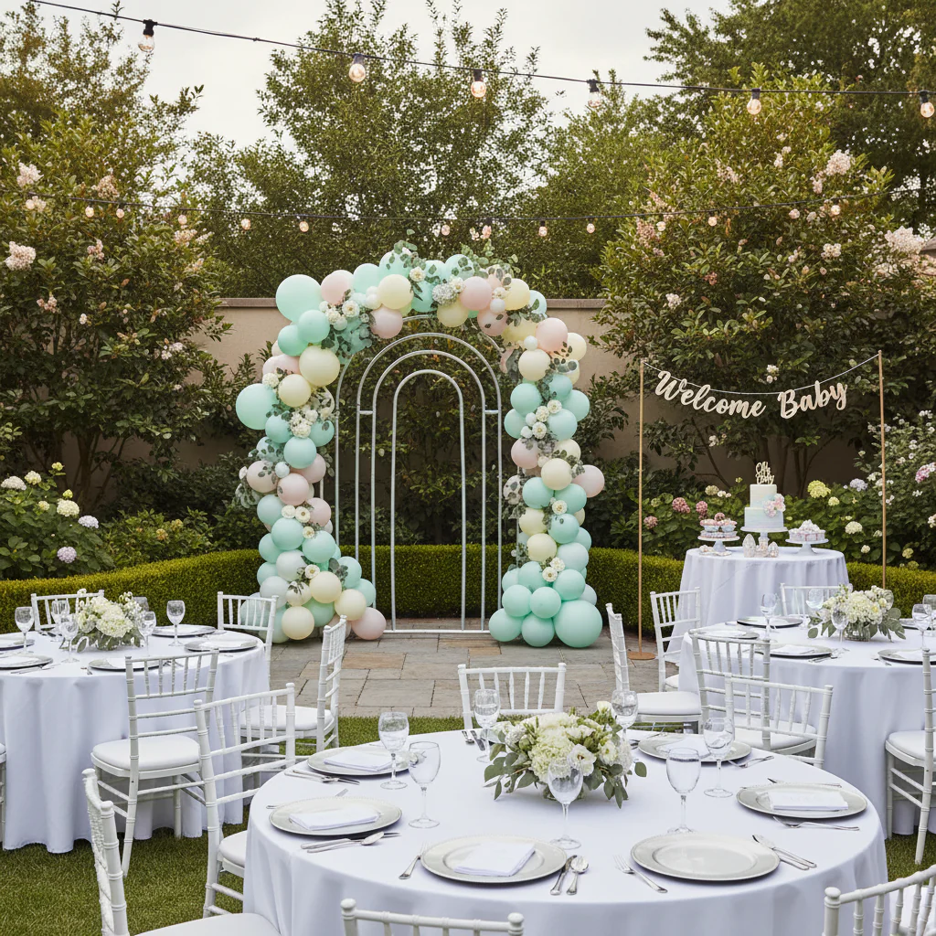 Rainbow Multi-Tier Arch Heavy Duty Backdrop Stand - Image 10