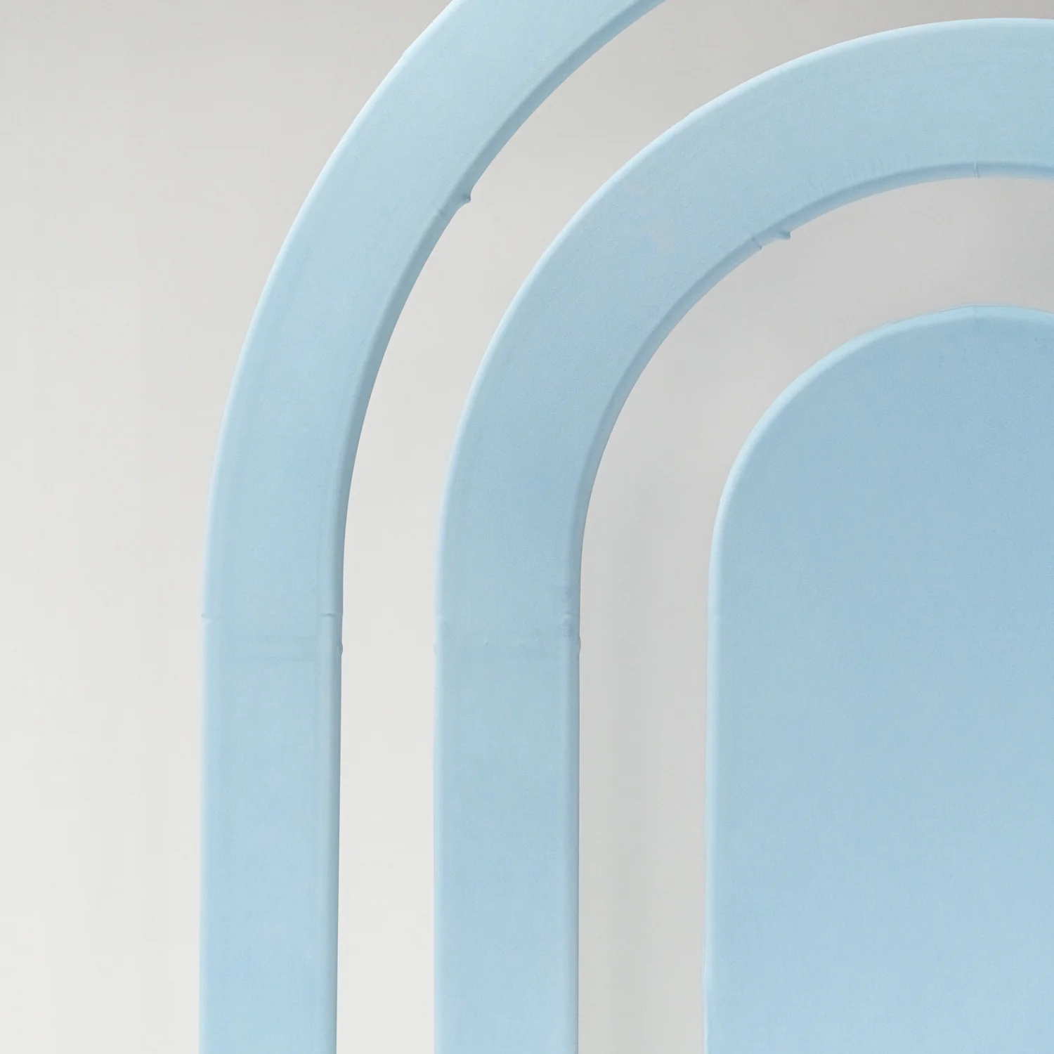 Spandex Cover for Rainbow Multi-Tier Arch (3 pc/set) - Baby Blue - Image 2