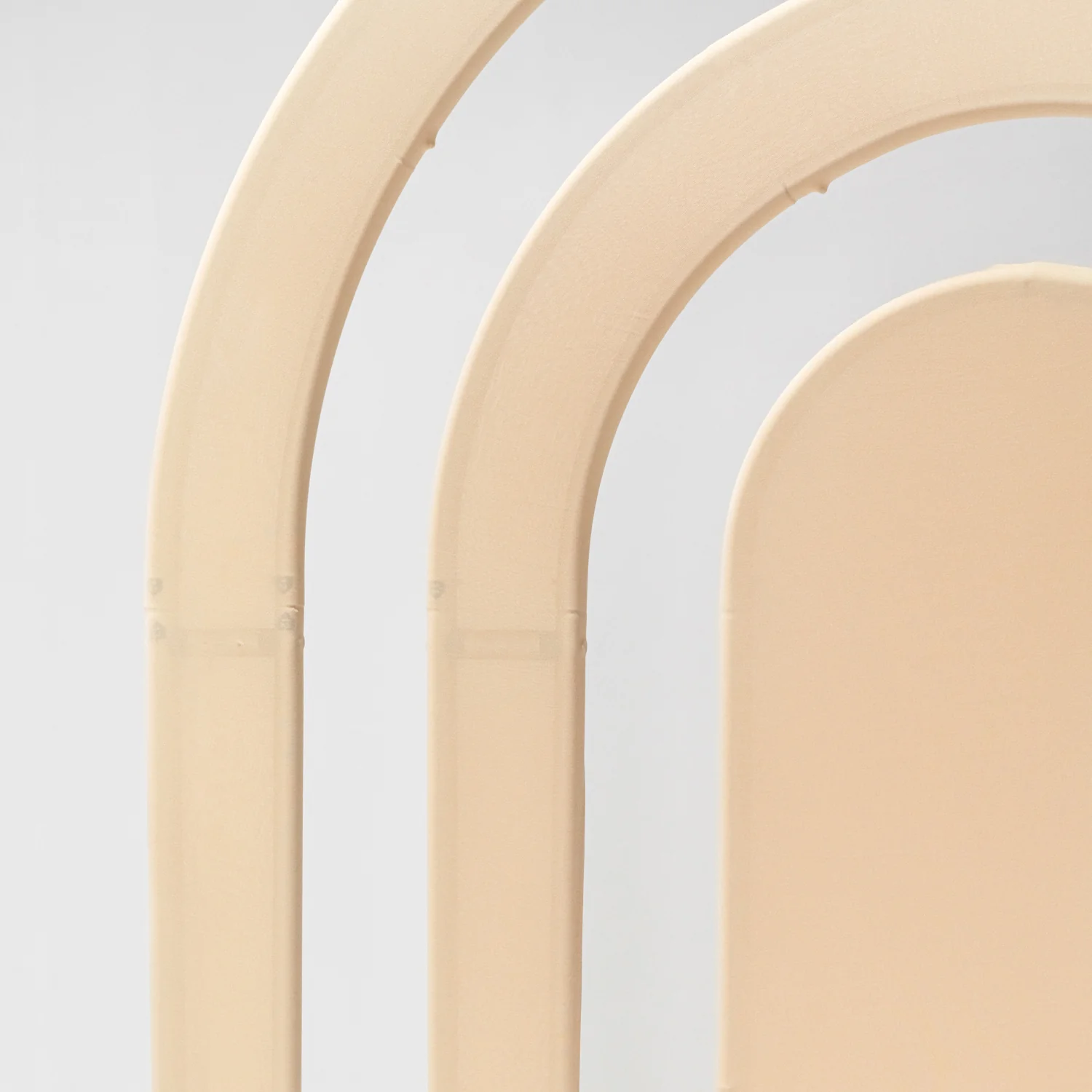 Spandex Cover for Rainbow Multi-Tier Arch (3 pc/set) - Champagne - Image 2