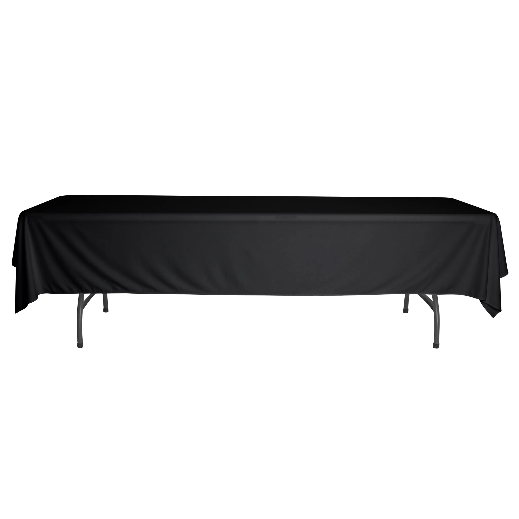 Scuba 60"x120" Rectangular Tablecloth - Black - Image 4