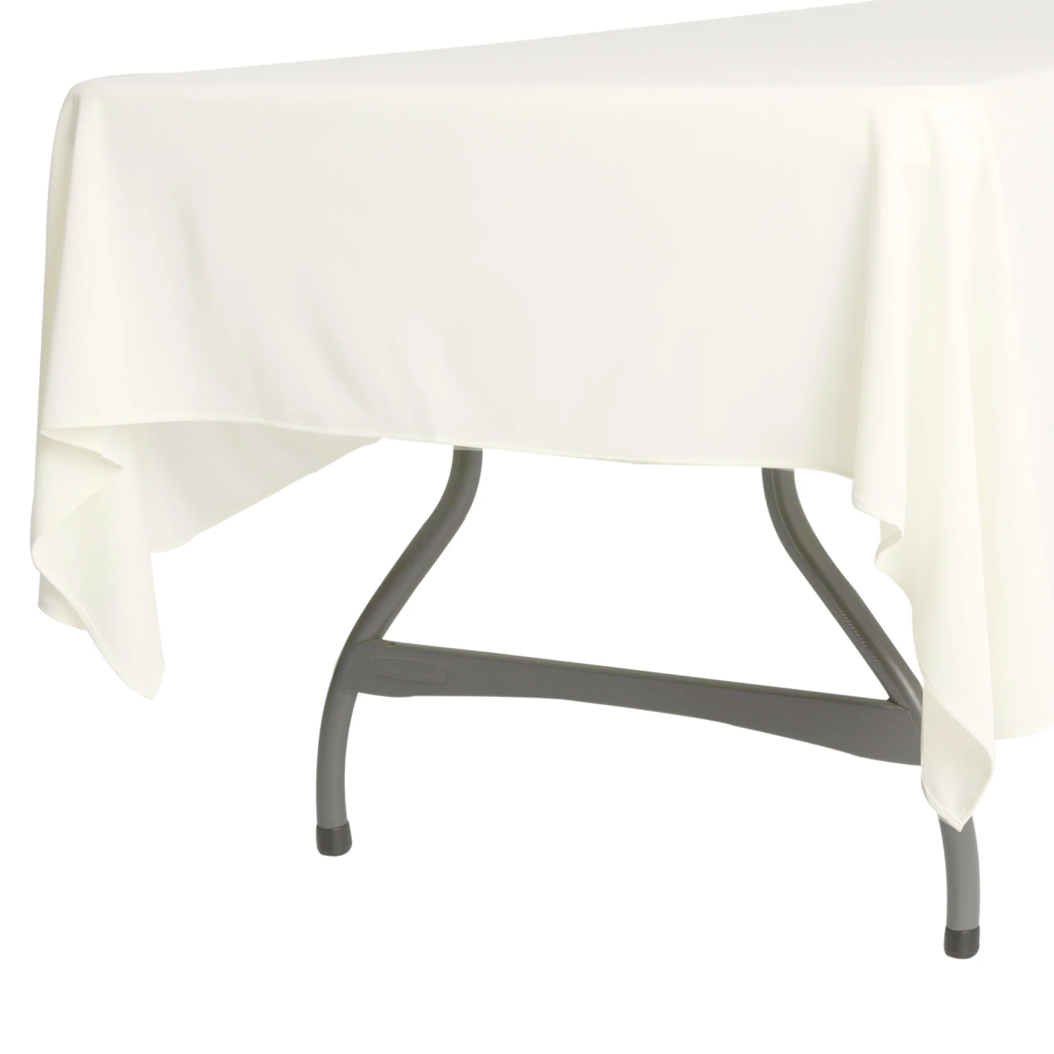 Scuba 60"x120" Rectangular Tablecloth - Ivory - Image 3