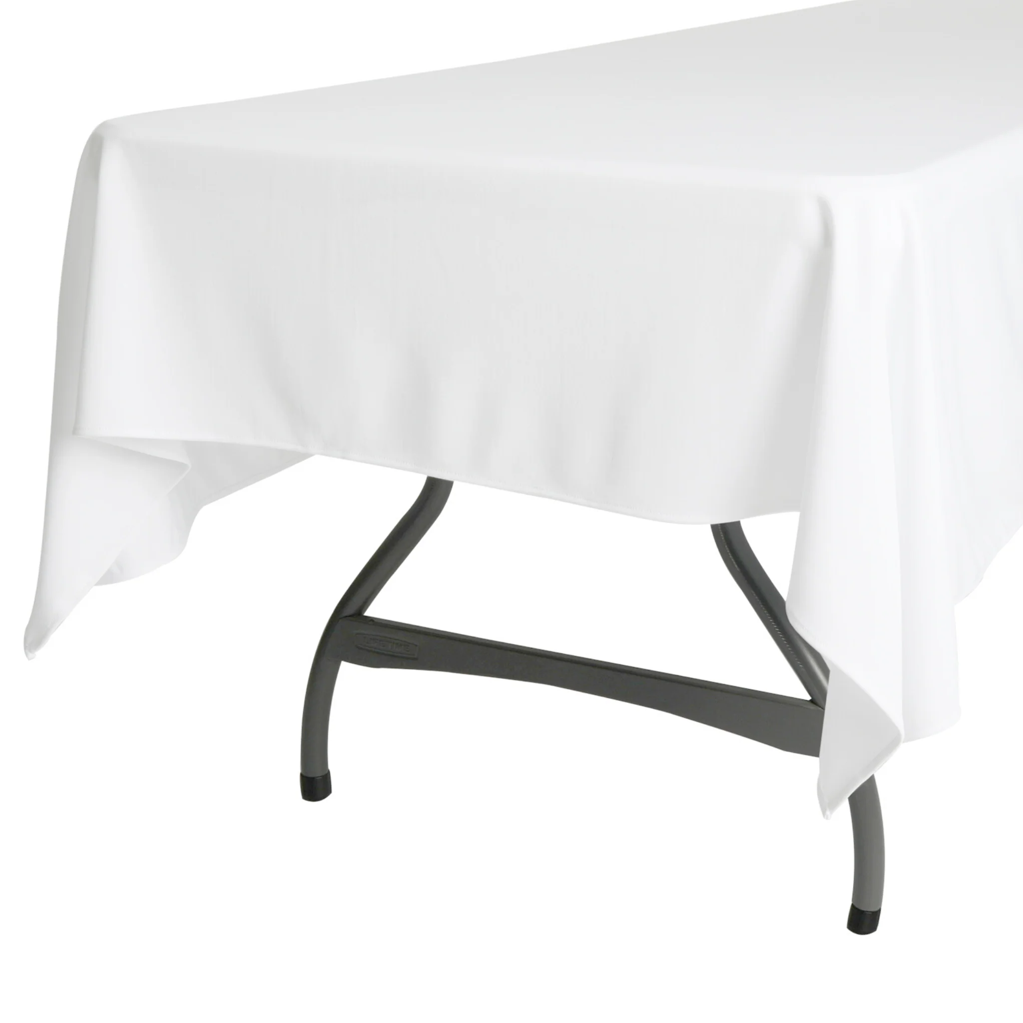 Scuba 60"x120" Rectangular Tablecloth - White - Image 6