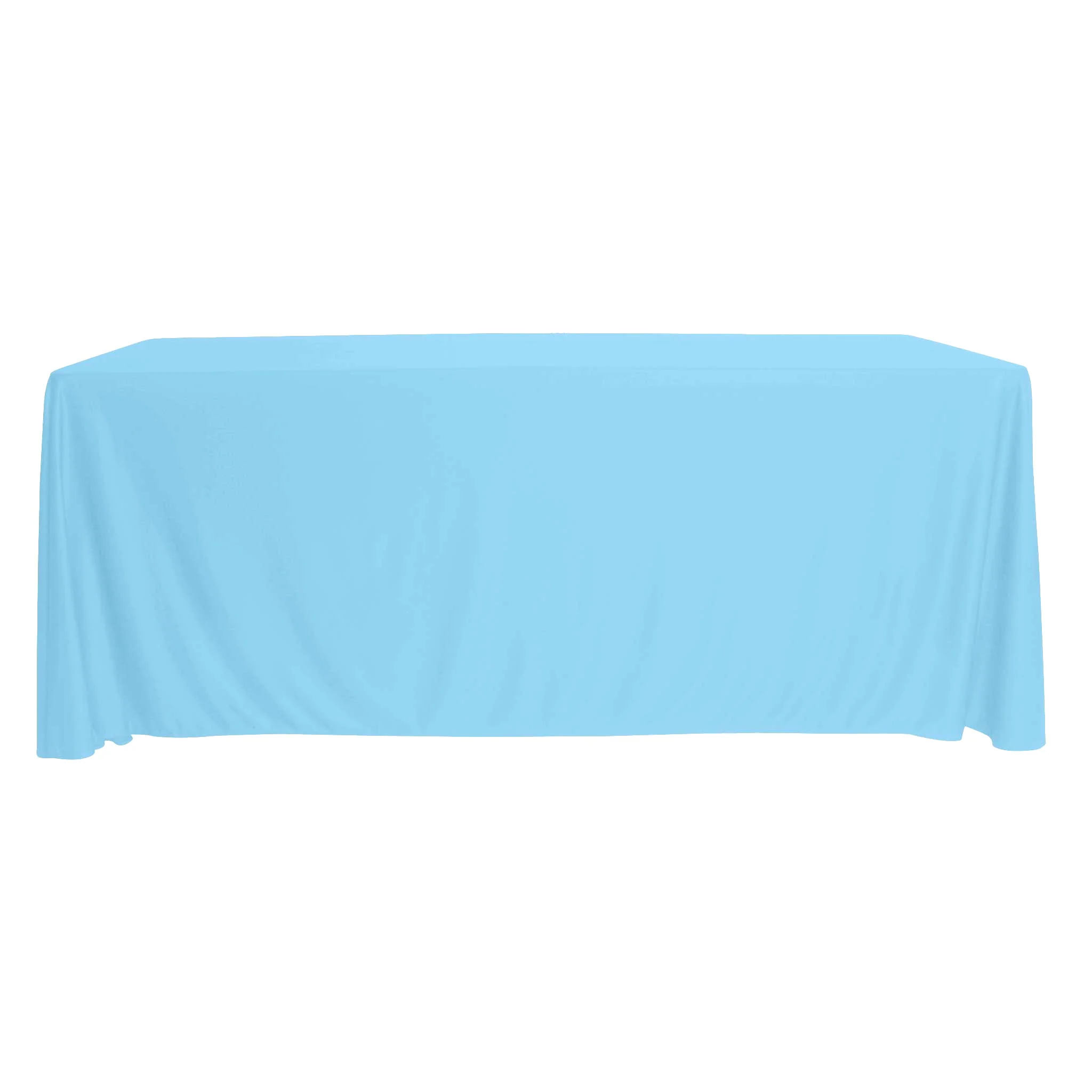 Scuba 90"x132" Rectangular Oblong Tablecloth - Baby Blue