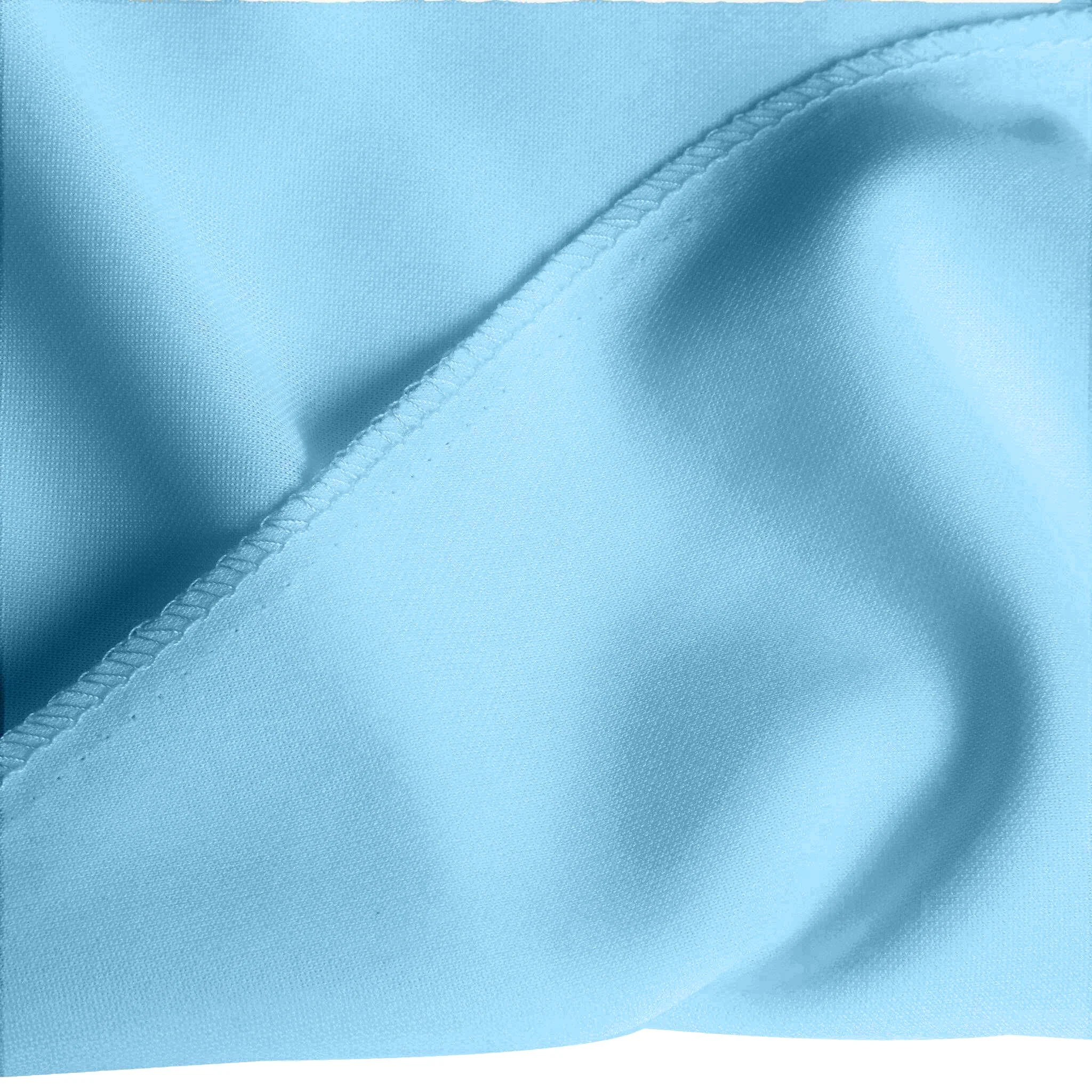 Scuba 90"x132" Rectangular Oblong Tablecloth - Baby Blue - Image 3