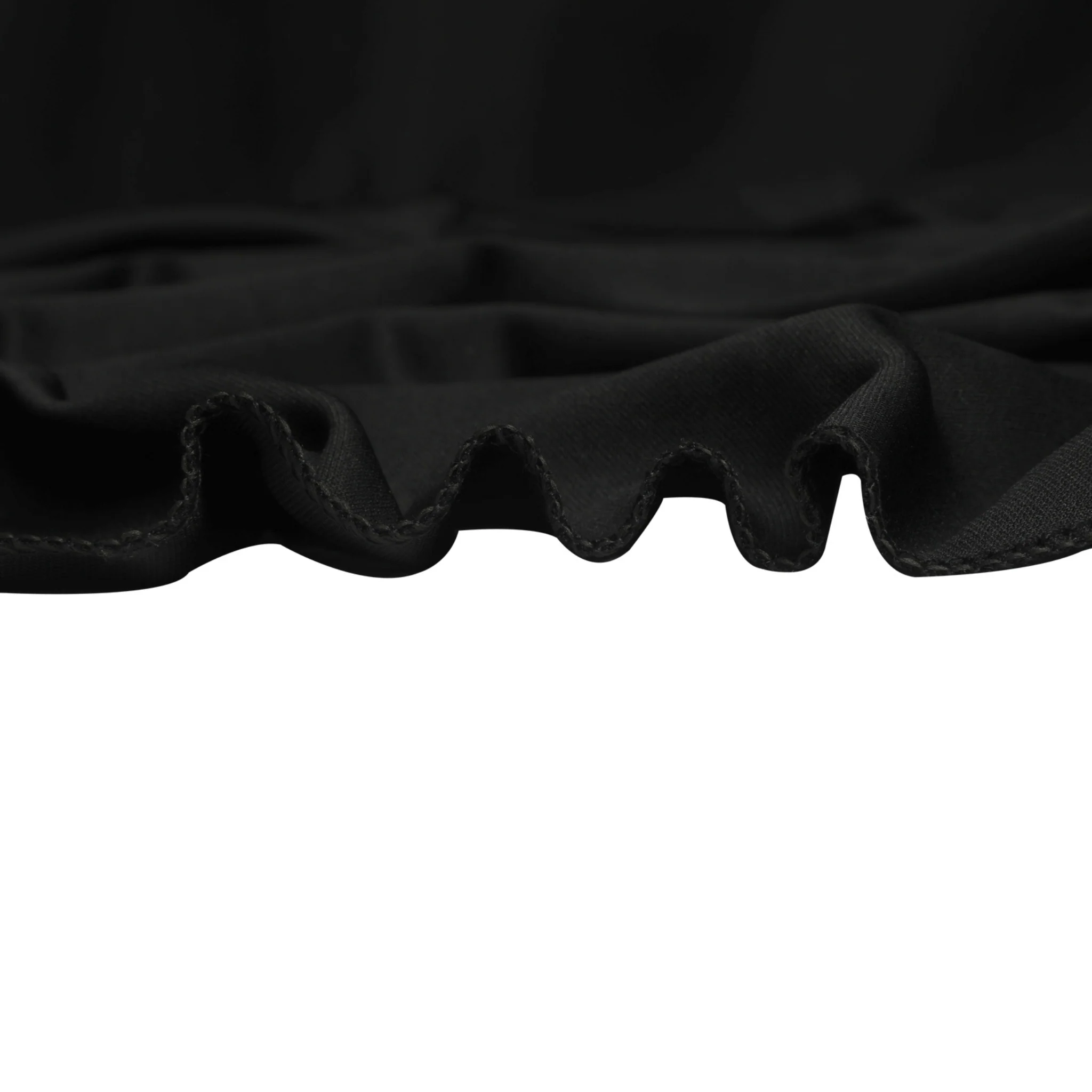 Scuba 90"x132" Rectangular Oblong Tablecloth - Black - Image 7