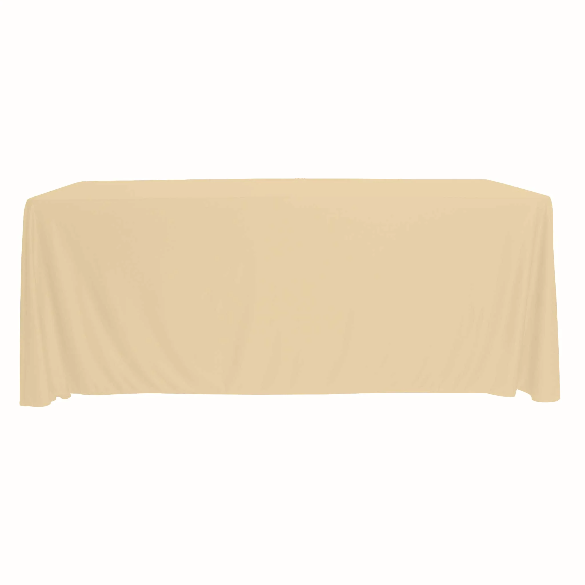 Scuba 90"x132" Rectangular Oblong Tablecloth - Champagne