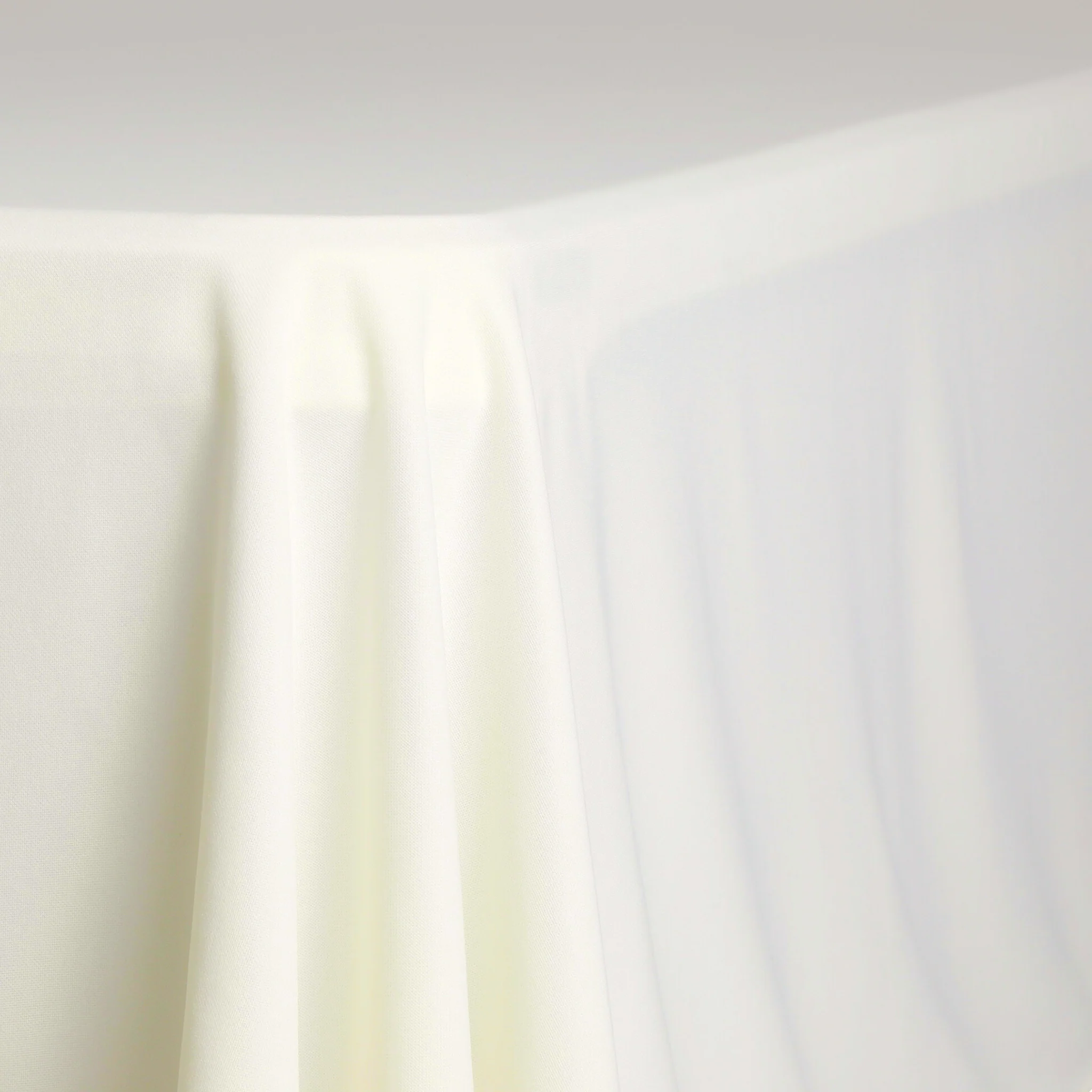 Scuba 90"x132" Rectangular Oblong Tablecloth - Ivory - Image 5
