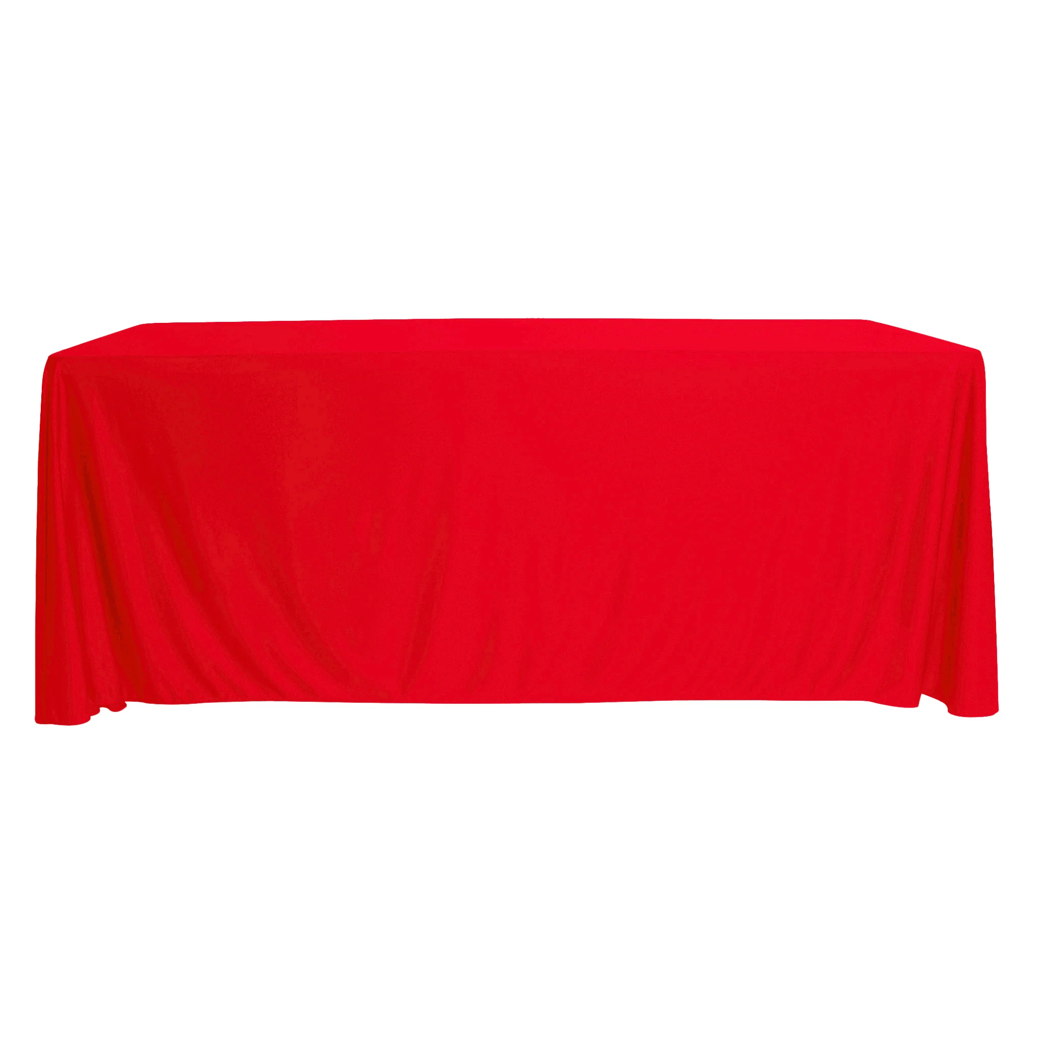 Scuba 90"x132" Rectangular Oblong Tablecloth - Red