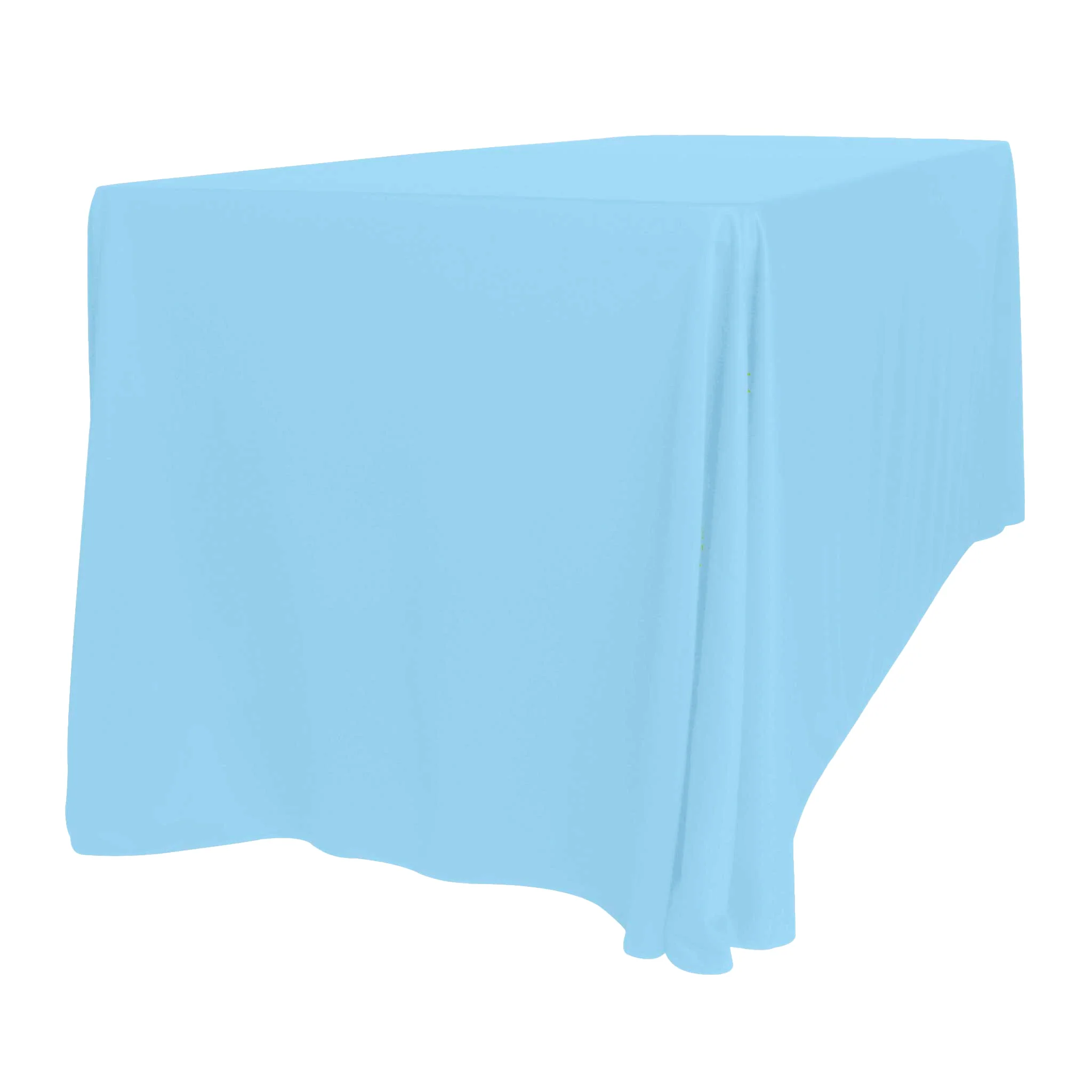 Scuba 90"x156" Rectangular Oblong Tablecloth - Baby Blue - Image 3