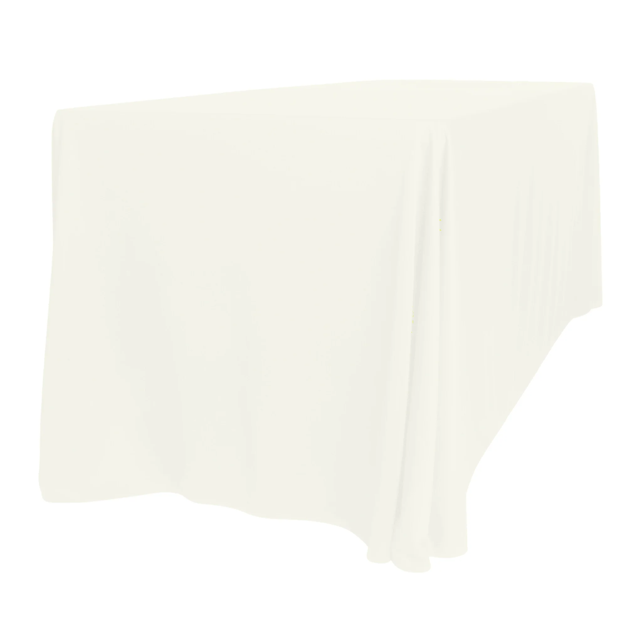 Scuba 90"x156" Rectangular Oblong Tablecloth - Ivory - Image 5