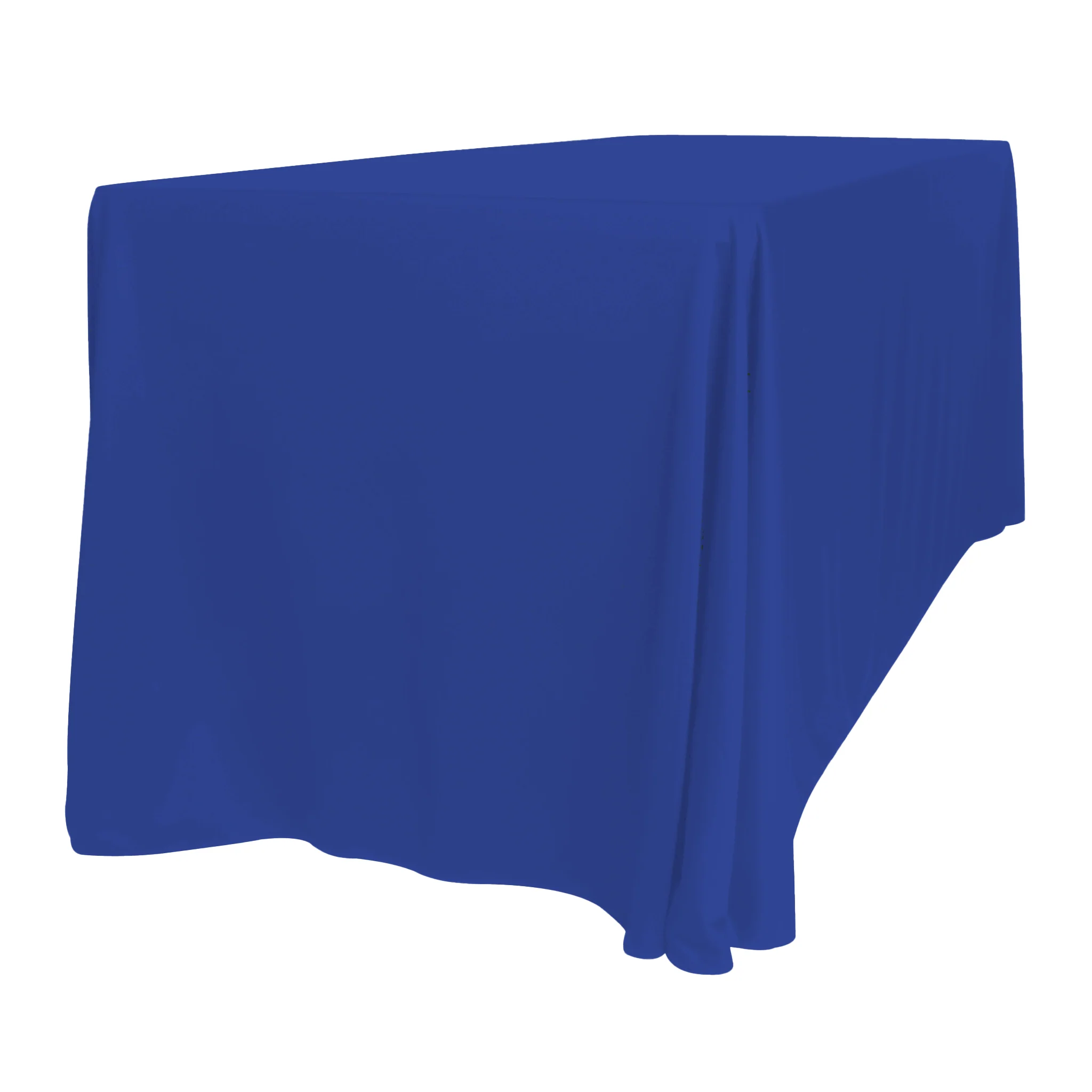 Scuba 90"x156" Rectangular Oblong Tablecloth - Royal Blue - Image 3