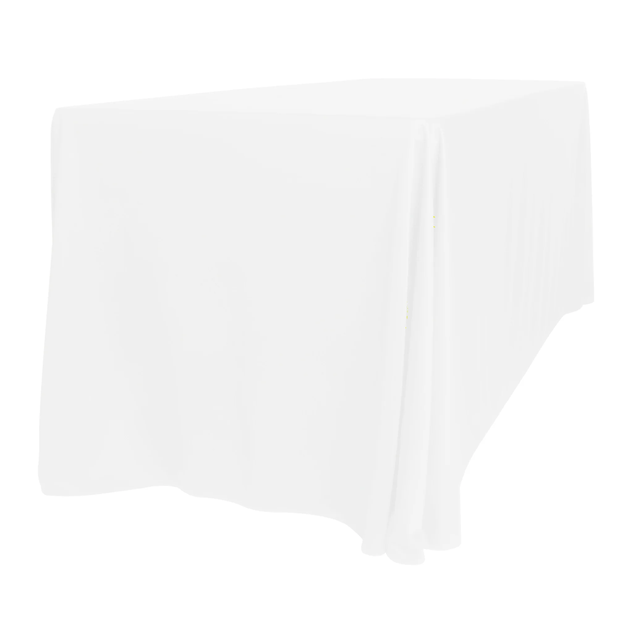 Scuba 90"x156" Rectangular Oblong Tablecloth - White - Image 4