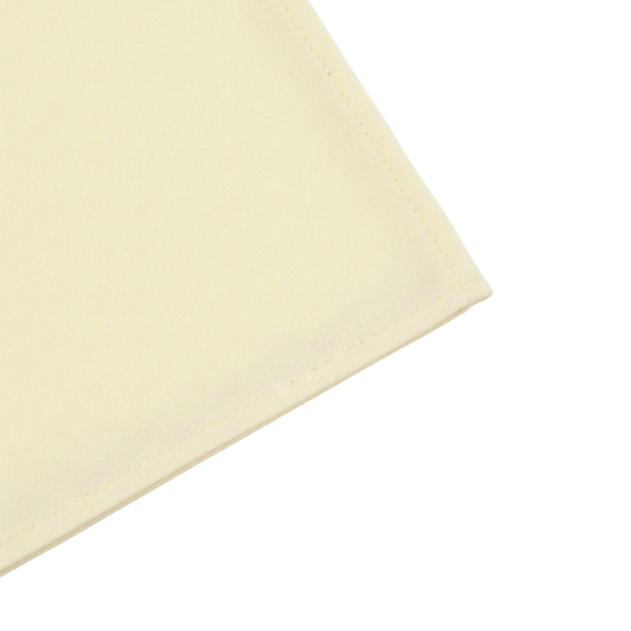 90"x156" Rectangular Premium Polyester Tablecloth (Square Corners) - Ivory - Image 2