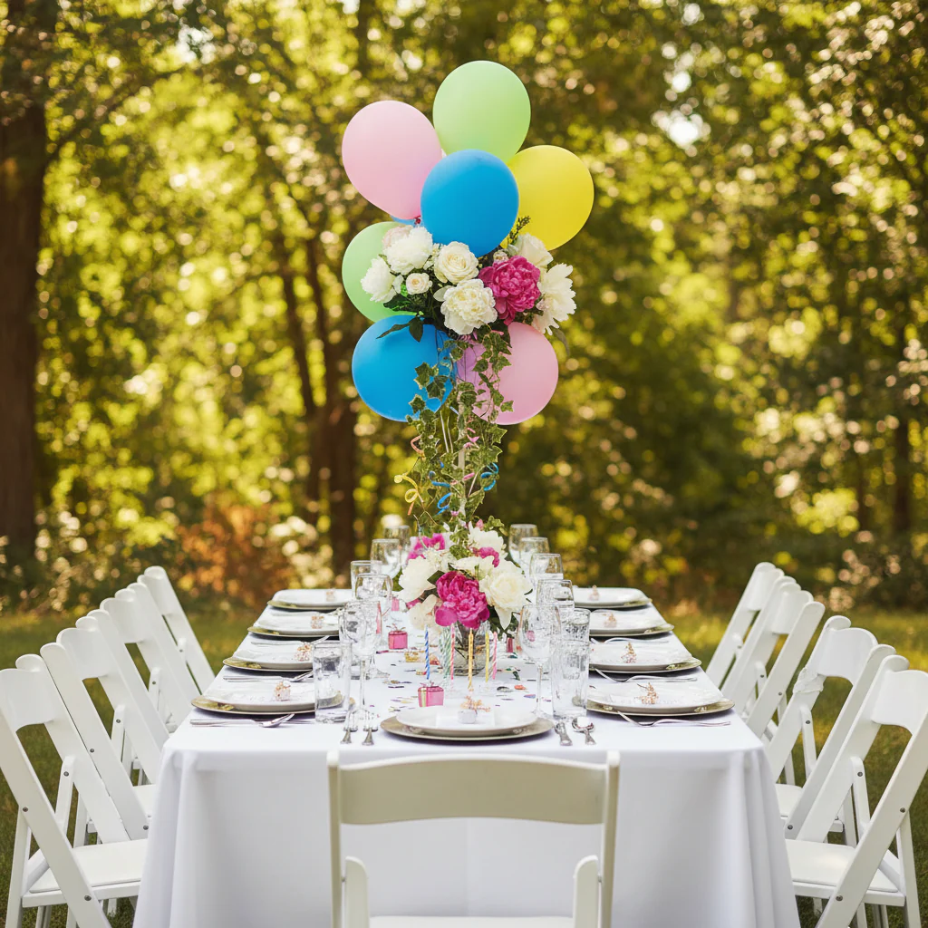 Rectangular Premium Polyester Tablecloth 60"x126" - White - Image 3