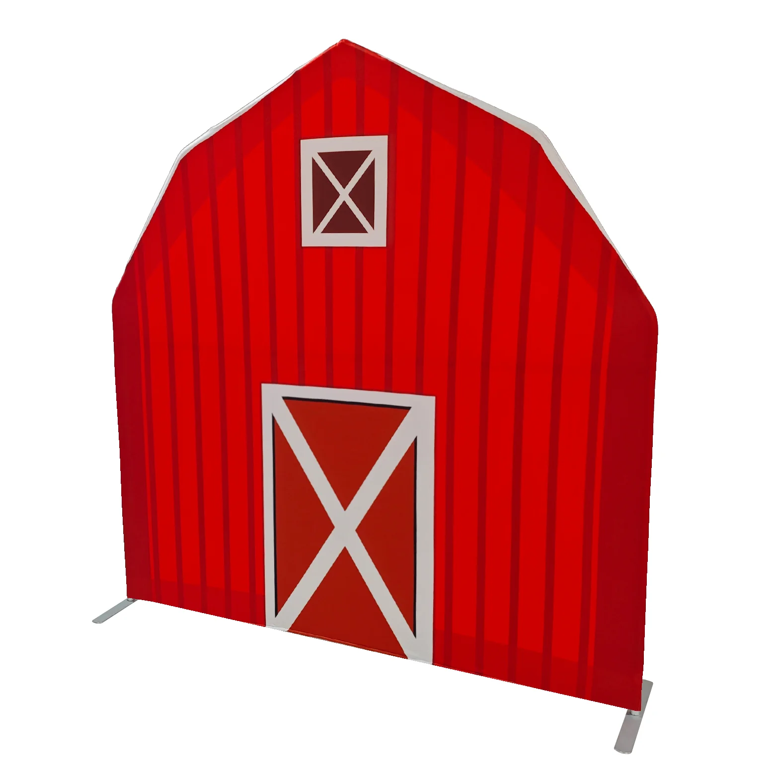 Red Barn Printed Backdrop Spandex Cover - Image 2