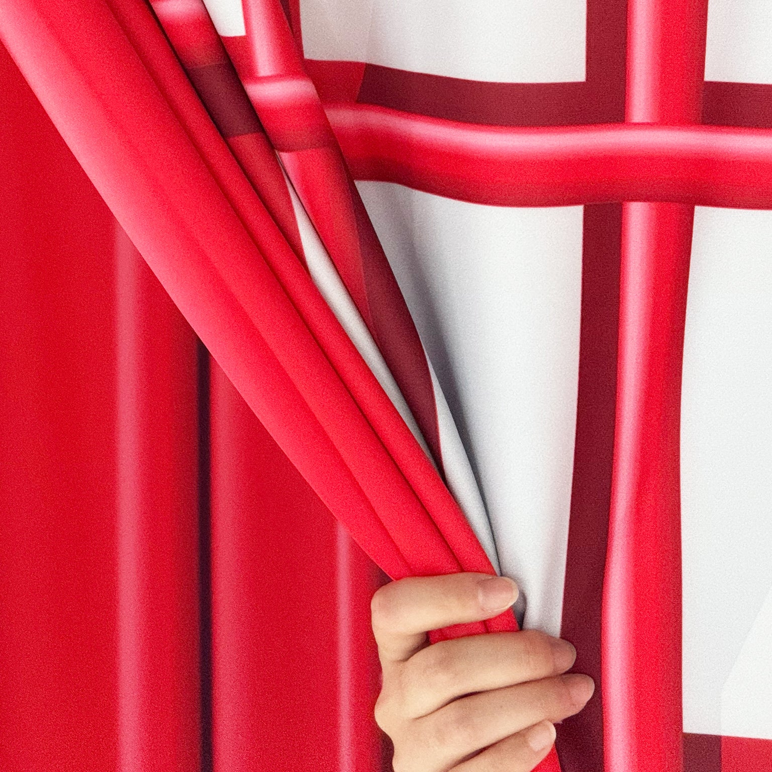 Red Telephone Booth Printed Backdrop Spandex Cover - Image 3