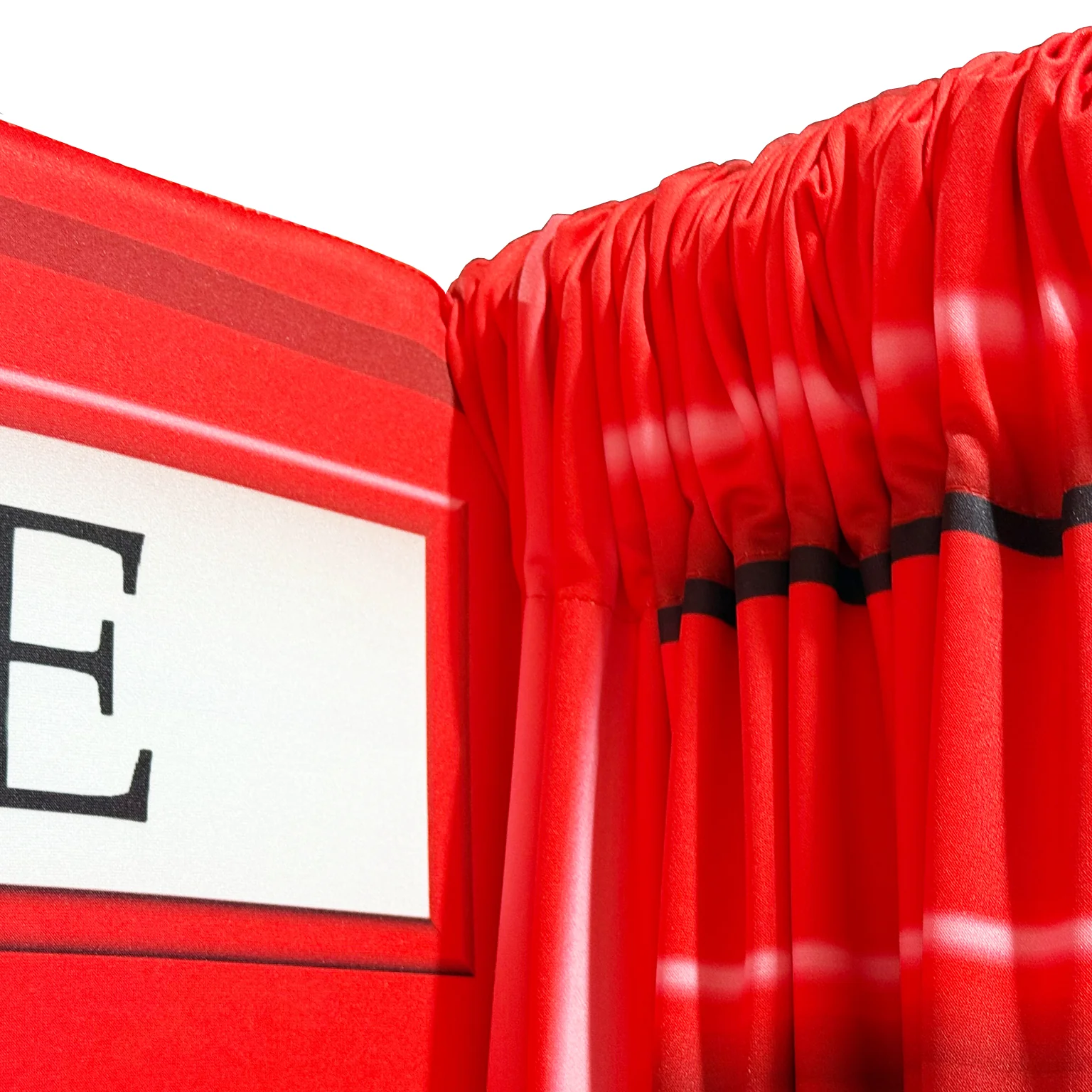 Red Telephone Booth Printed Backdrop Spandex Cover - Image 5