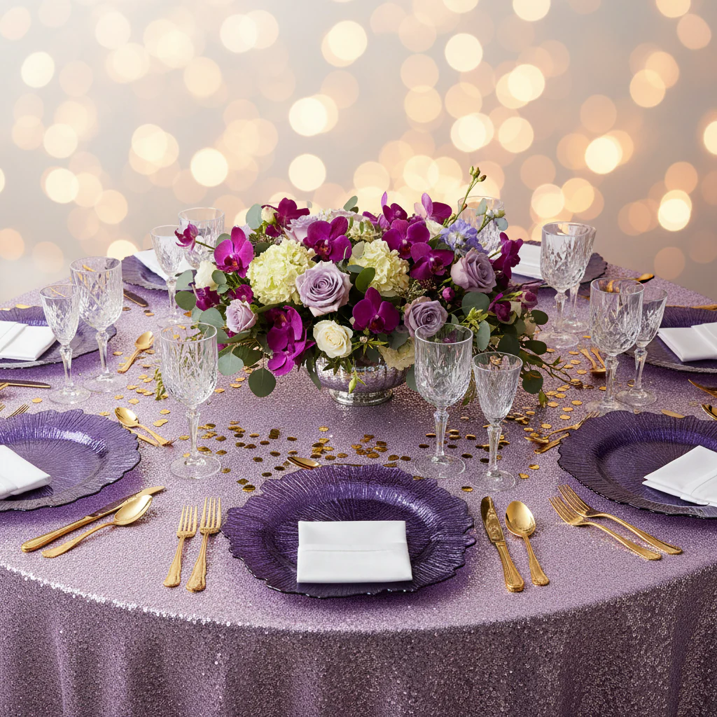 Reef Acrylic Charger Plate - Purple