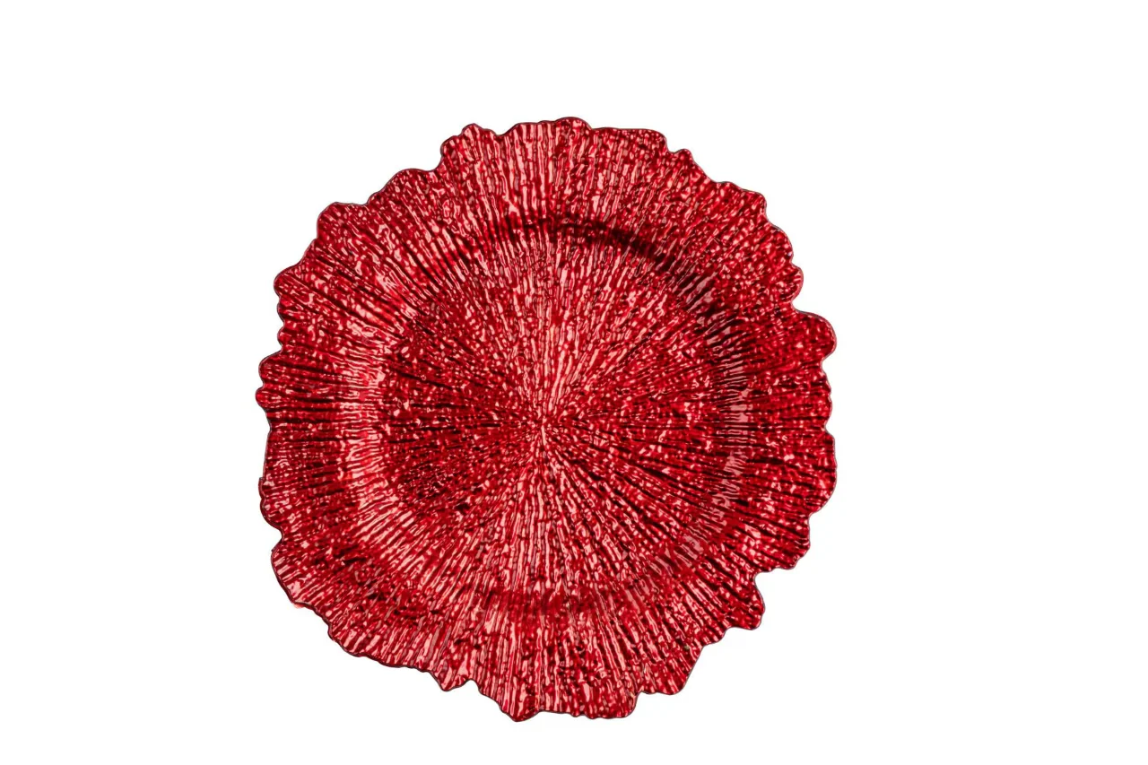 Reef Acrylic Charger Plate - Red - Image 7