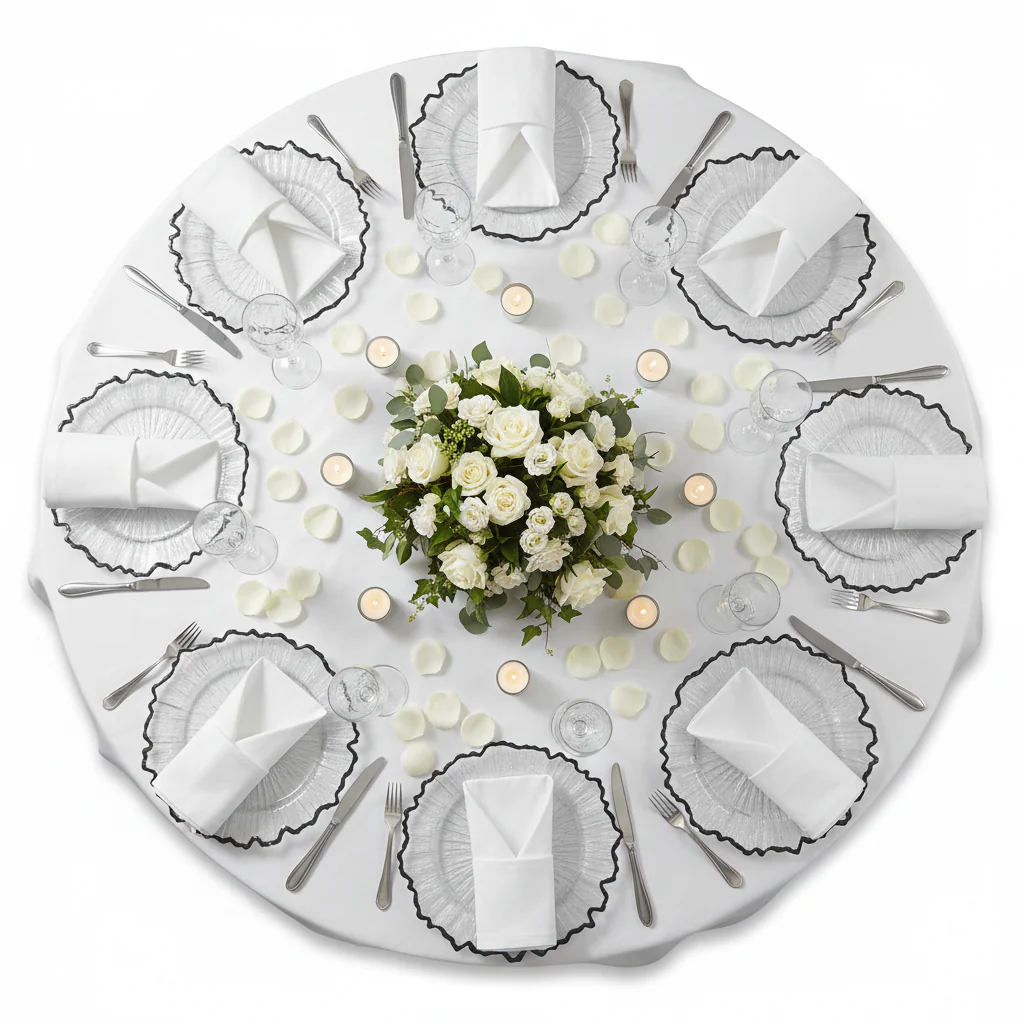Glass Reef Charger Plate - Black Trim - Image 4