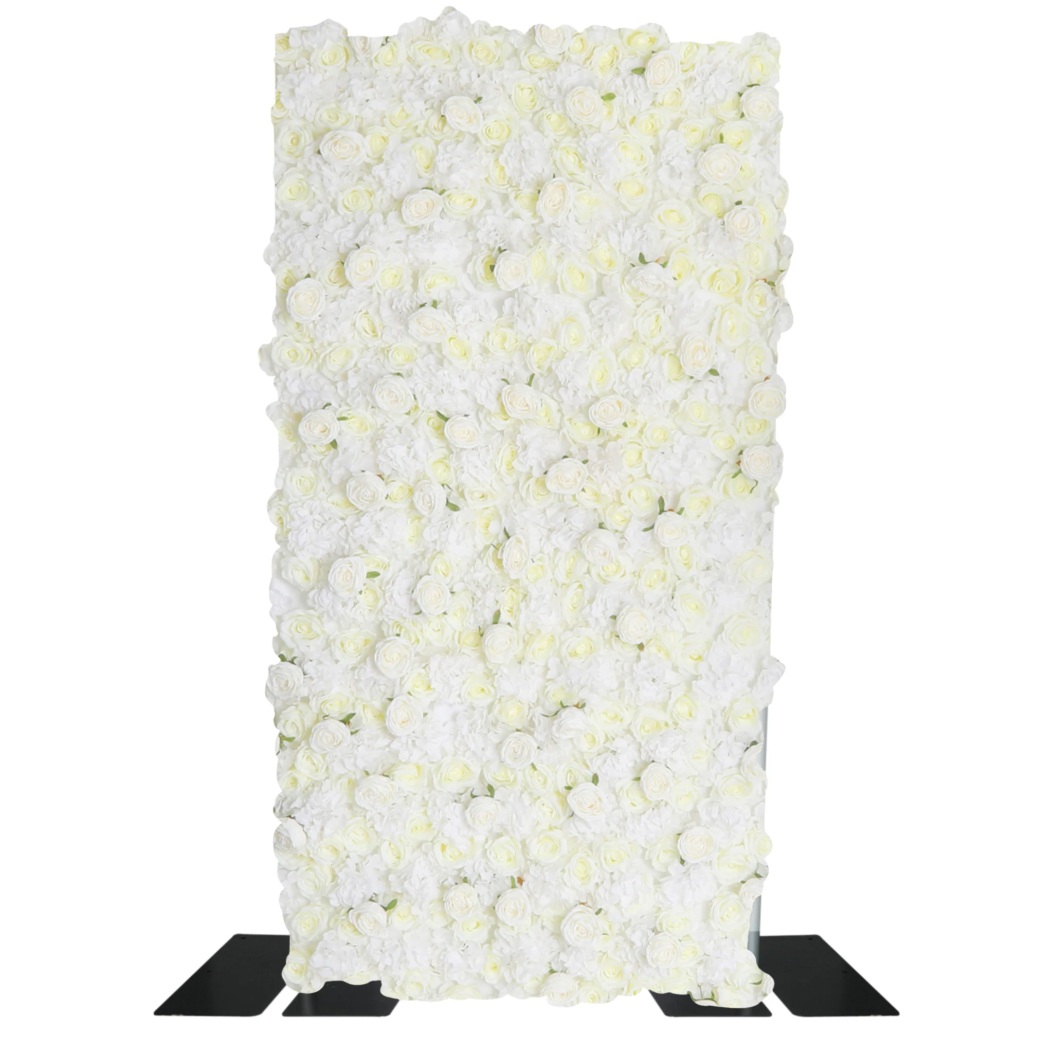 Roll Up Flower Wall Backdrop 8ft x 4ft - Ivory
