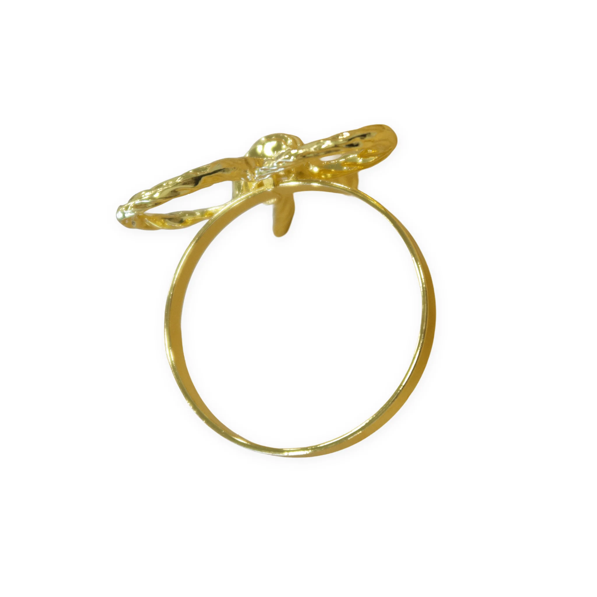 10 pc/pk Gold Rope Bow Tie Napkin Ring - Image 5