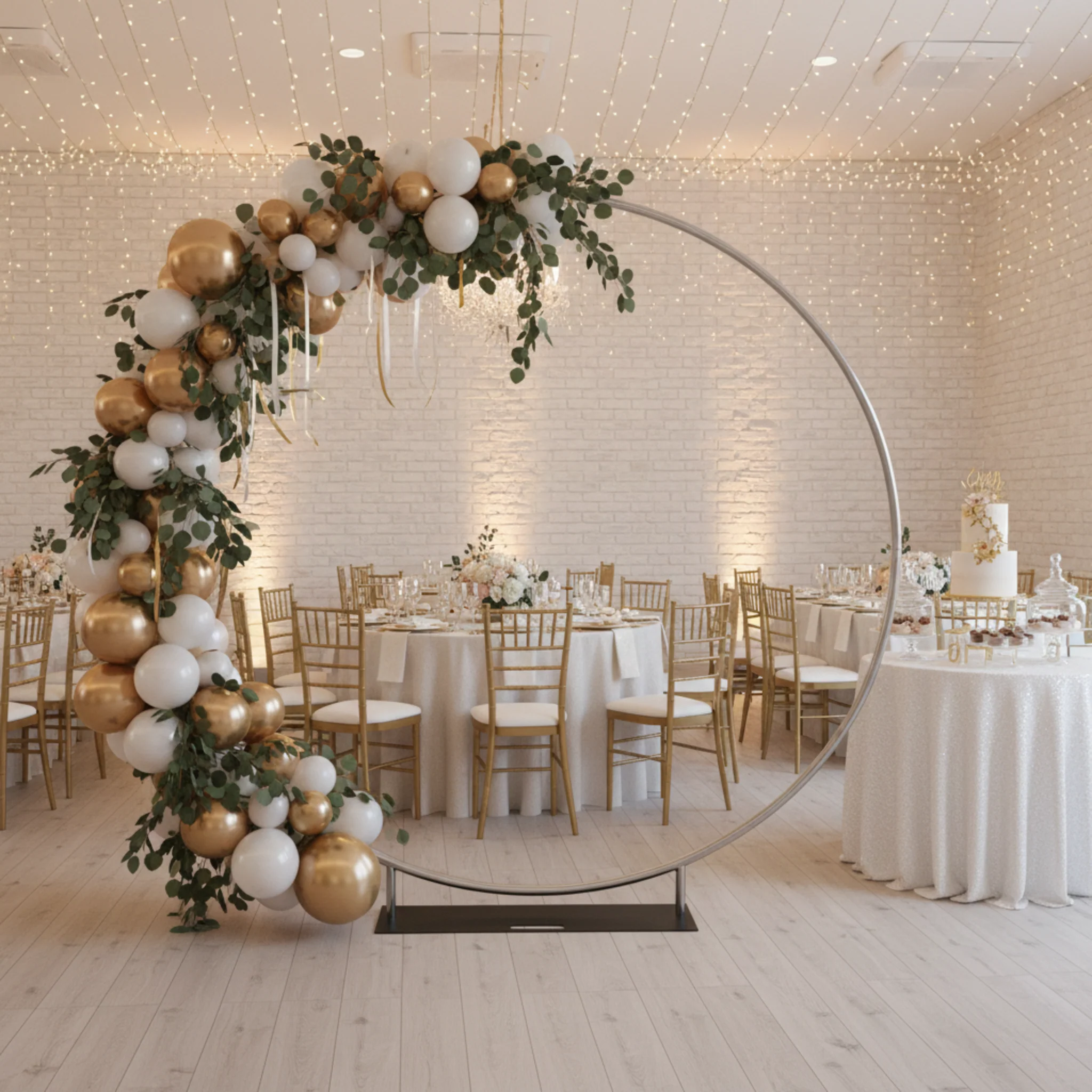 Heavy Duty 7ft Round Arch Backdrop Stand - Image 5