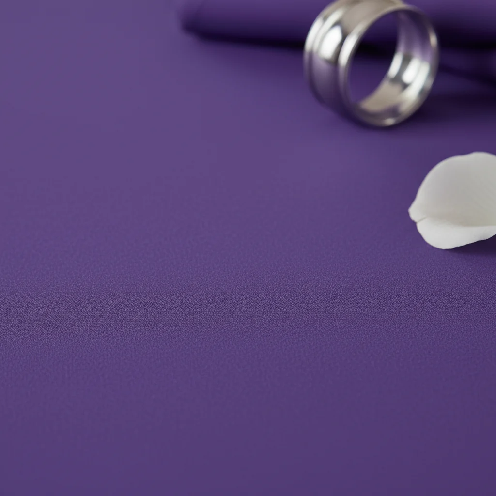 Round Premium Polyester 132" Tablecloth - Purple - Image 4