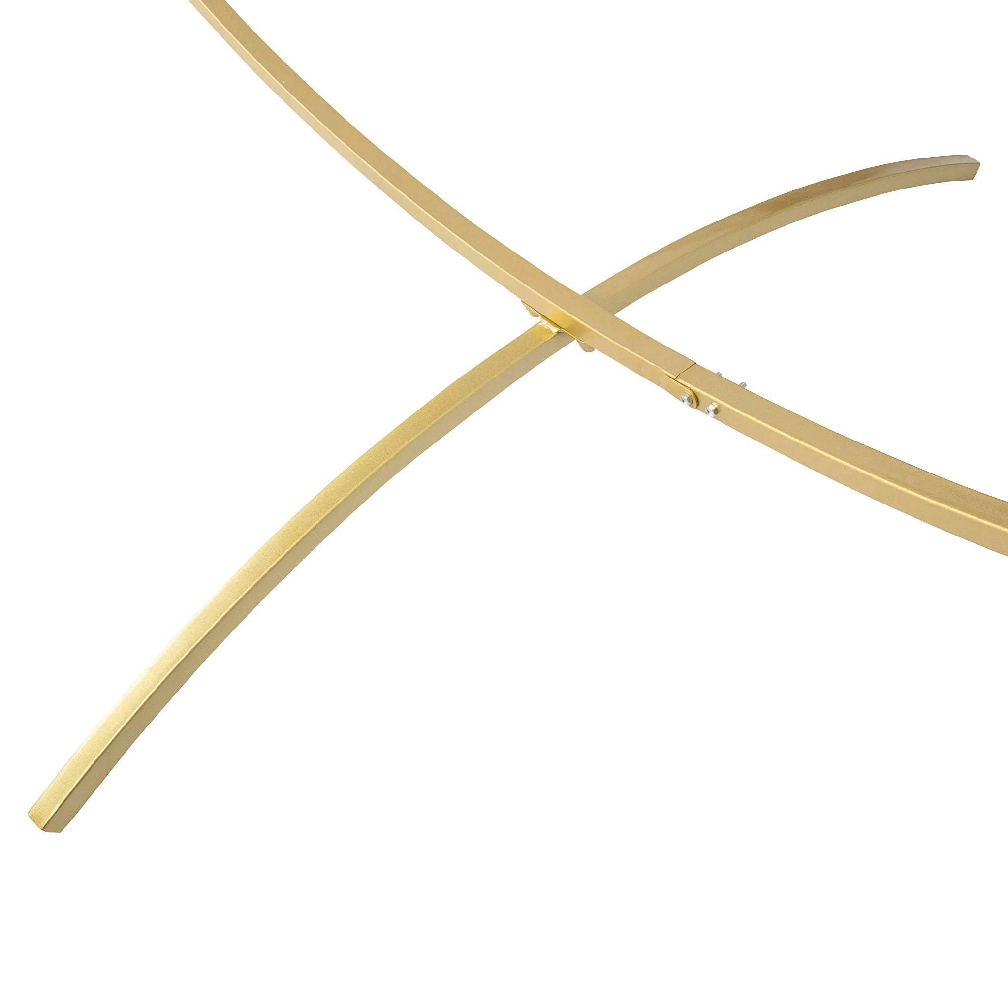 Round Wedding Arch Backdrop Frame Stand 7.5 ft - Gold - Image 6