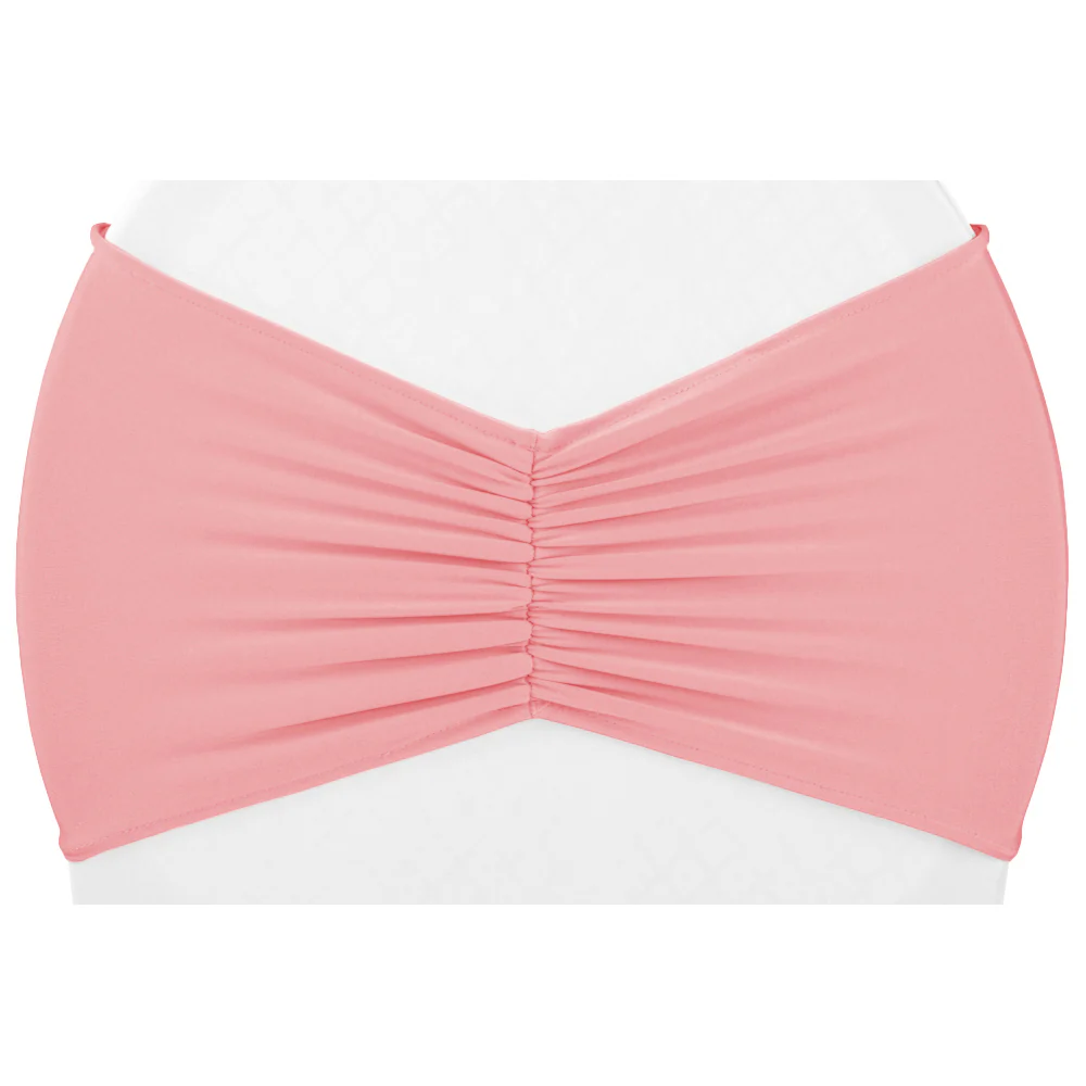 Ruffled Spandex Chair Band - Dusty Rose/Mauve