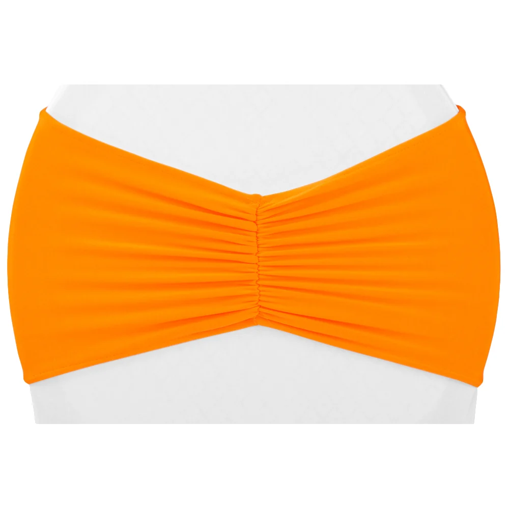 Ruffled Spandex Chair Band - Orange - Image 2