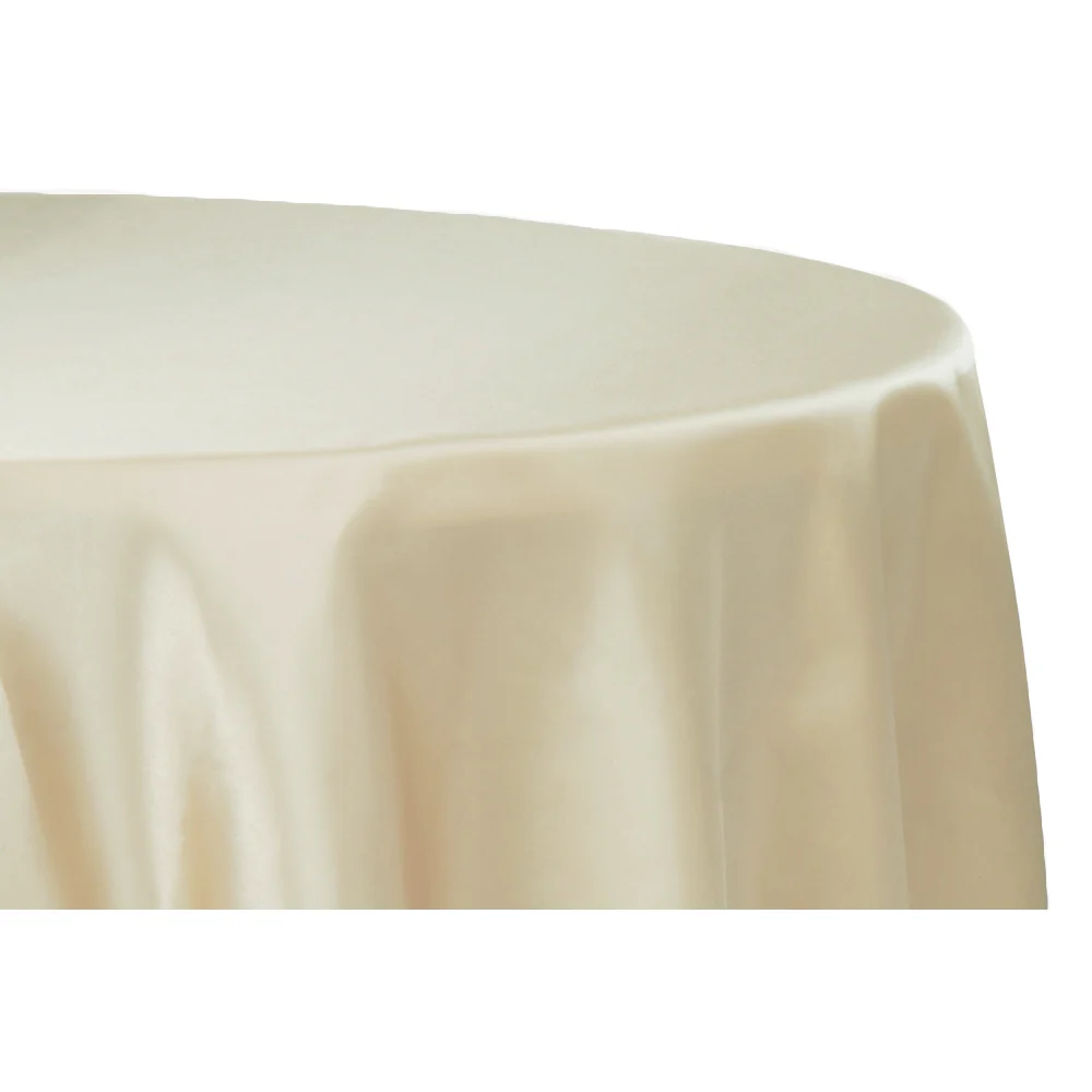 Satin 108" Round Tablecloth - Champagne - Image 2