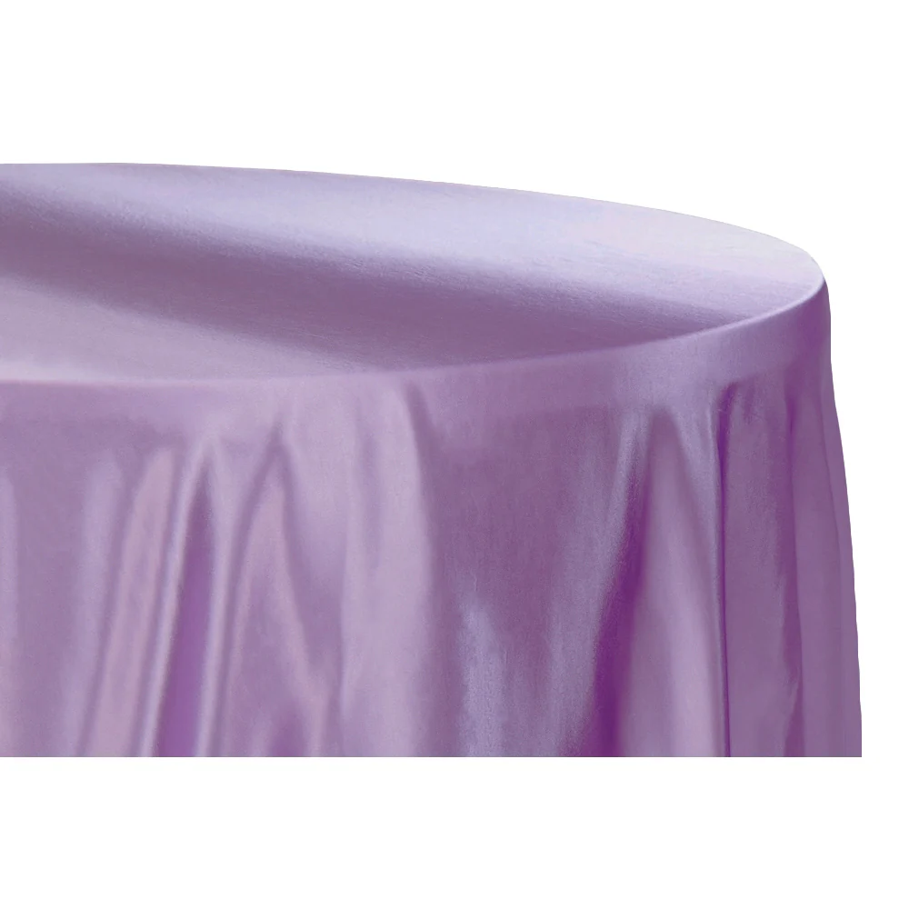 Satin 120" Round Tablecloth - Victorian Lilac/Wisteria - Image 2