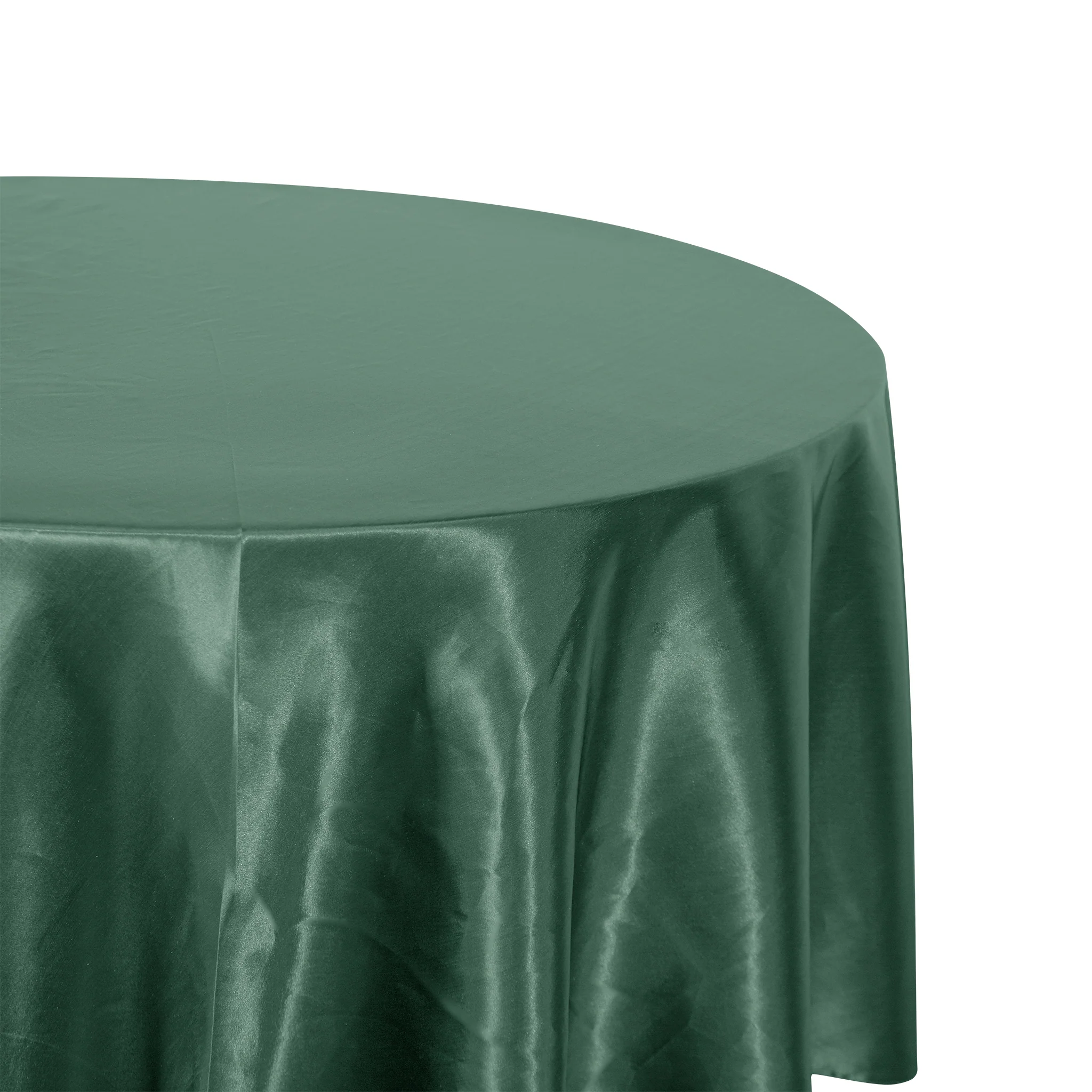 Satin 132" Round Tablecloth - Eucalyptus - Image 2