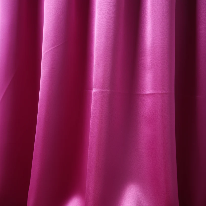 Satin 132" Round Tablecloth - Fuchsia - Image 4