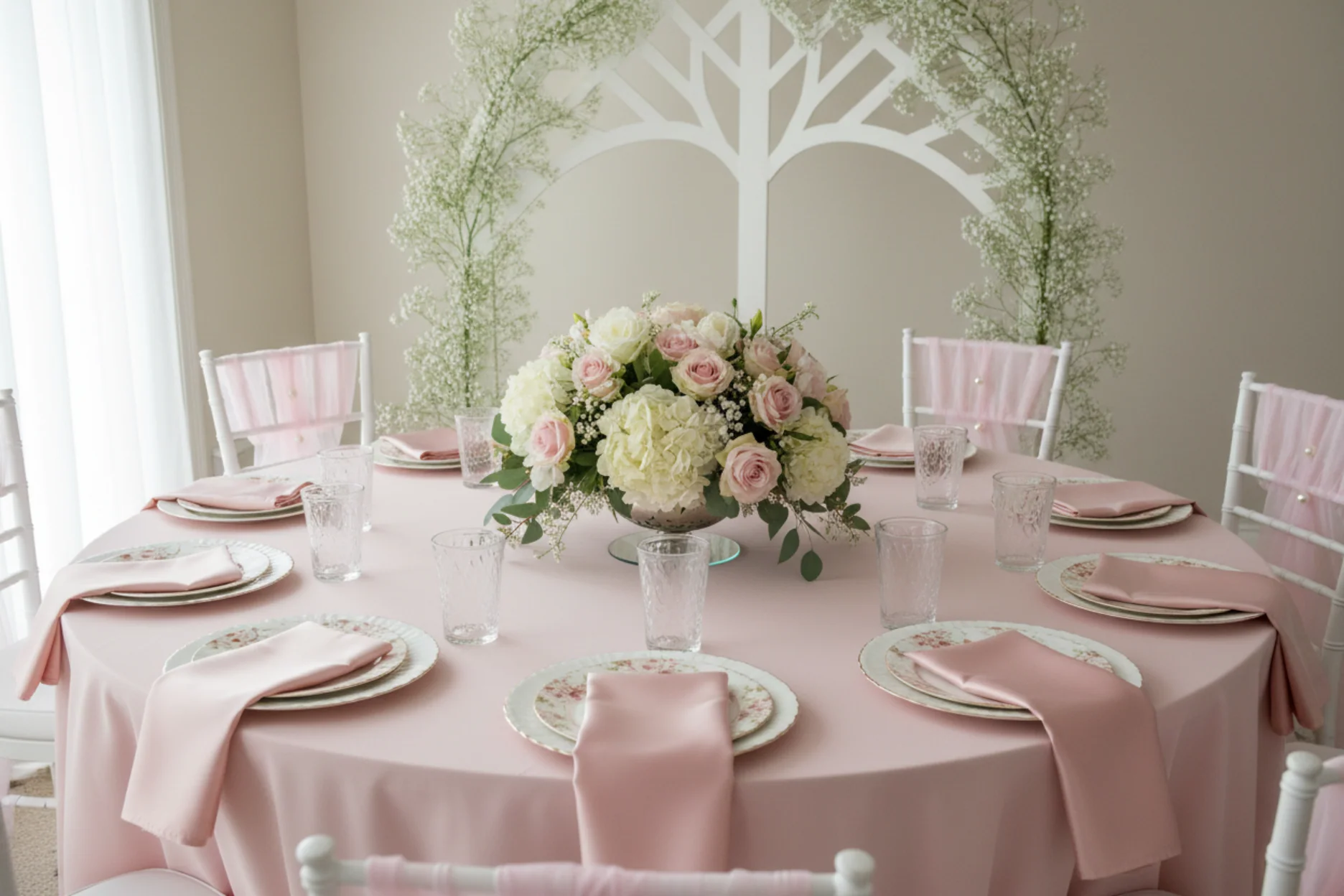 Satin Napkin 20"x20" - Blush/Rose Gold - Image 2