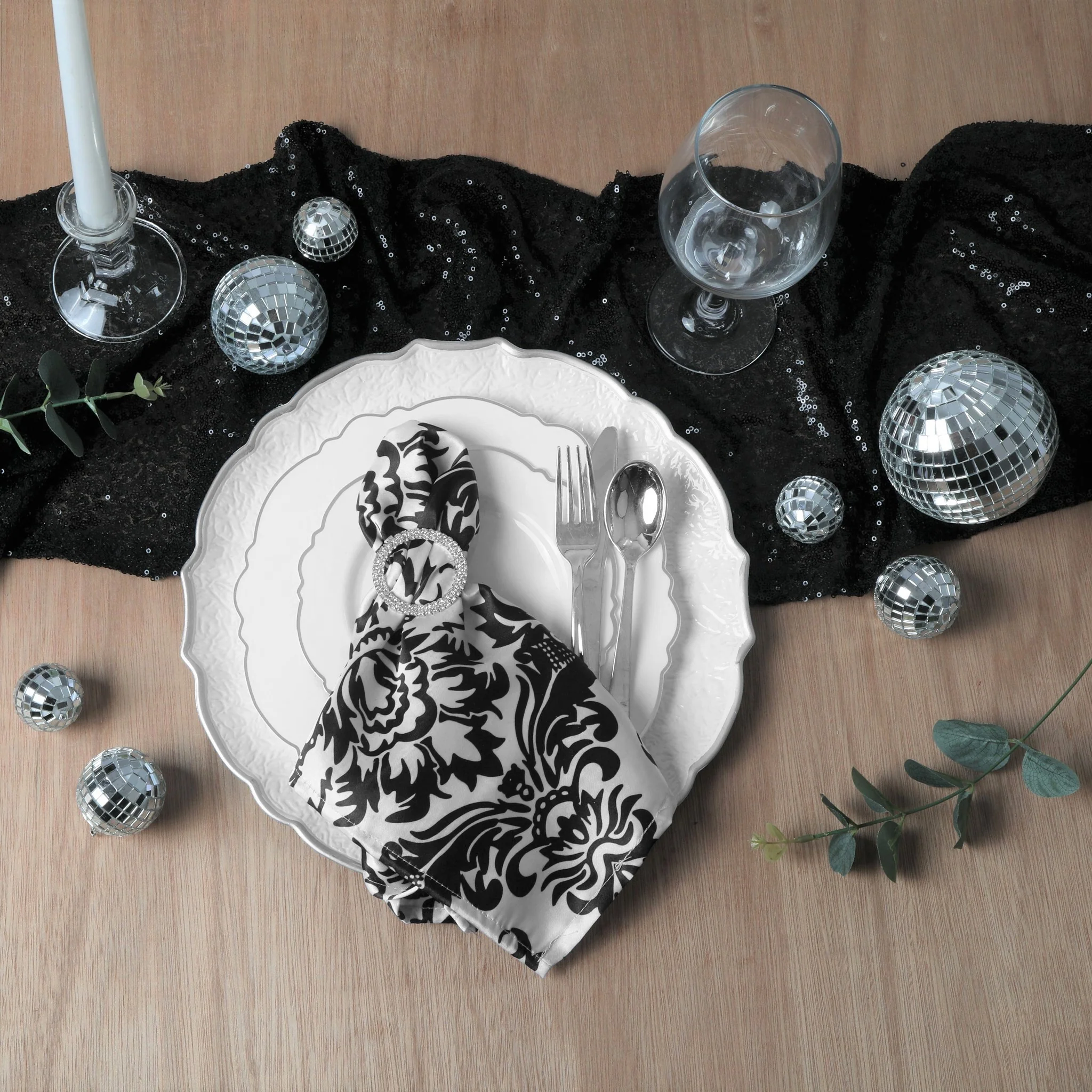 Satin Napkin 20"x20" - Damask