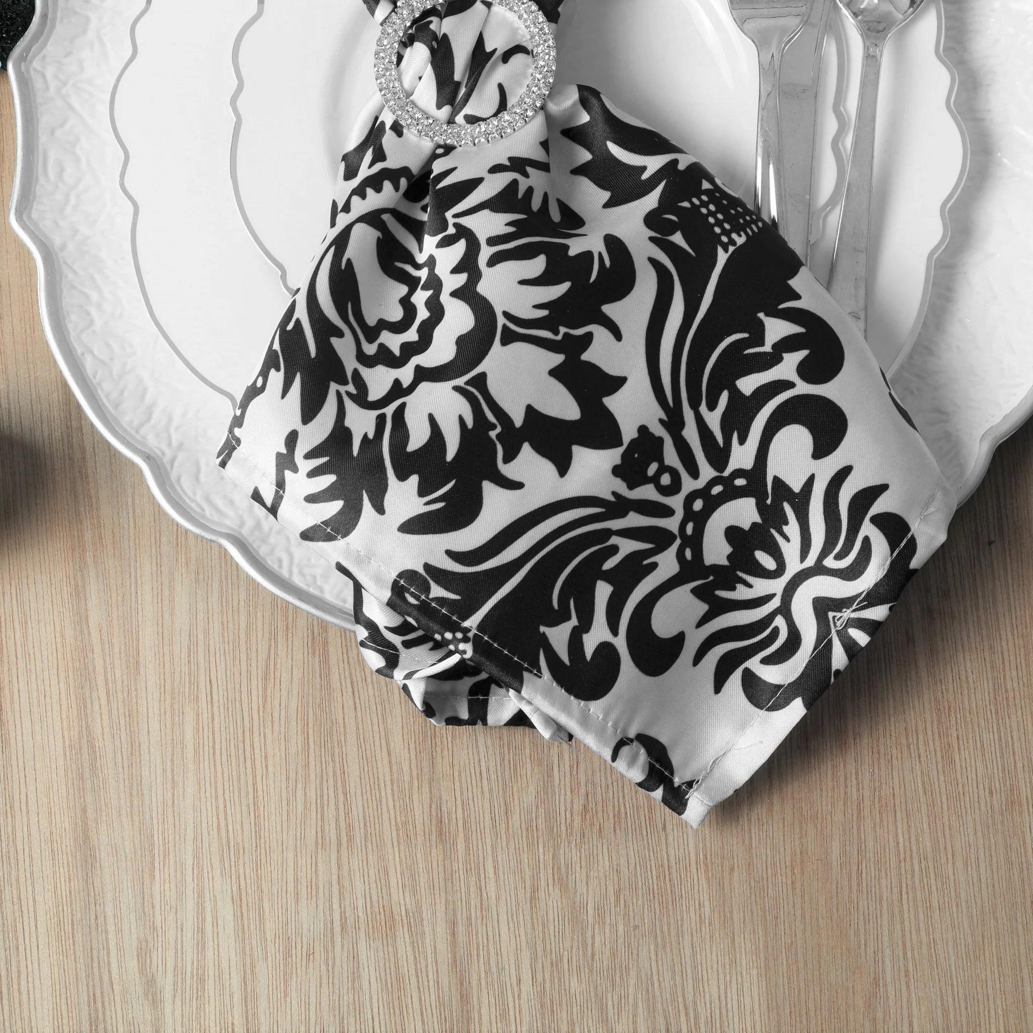Satin Napkin 20"x20" - Damask - Image 2