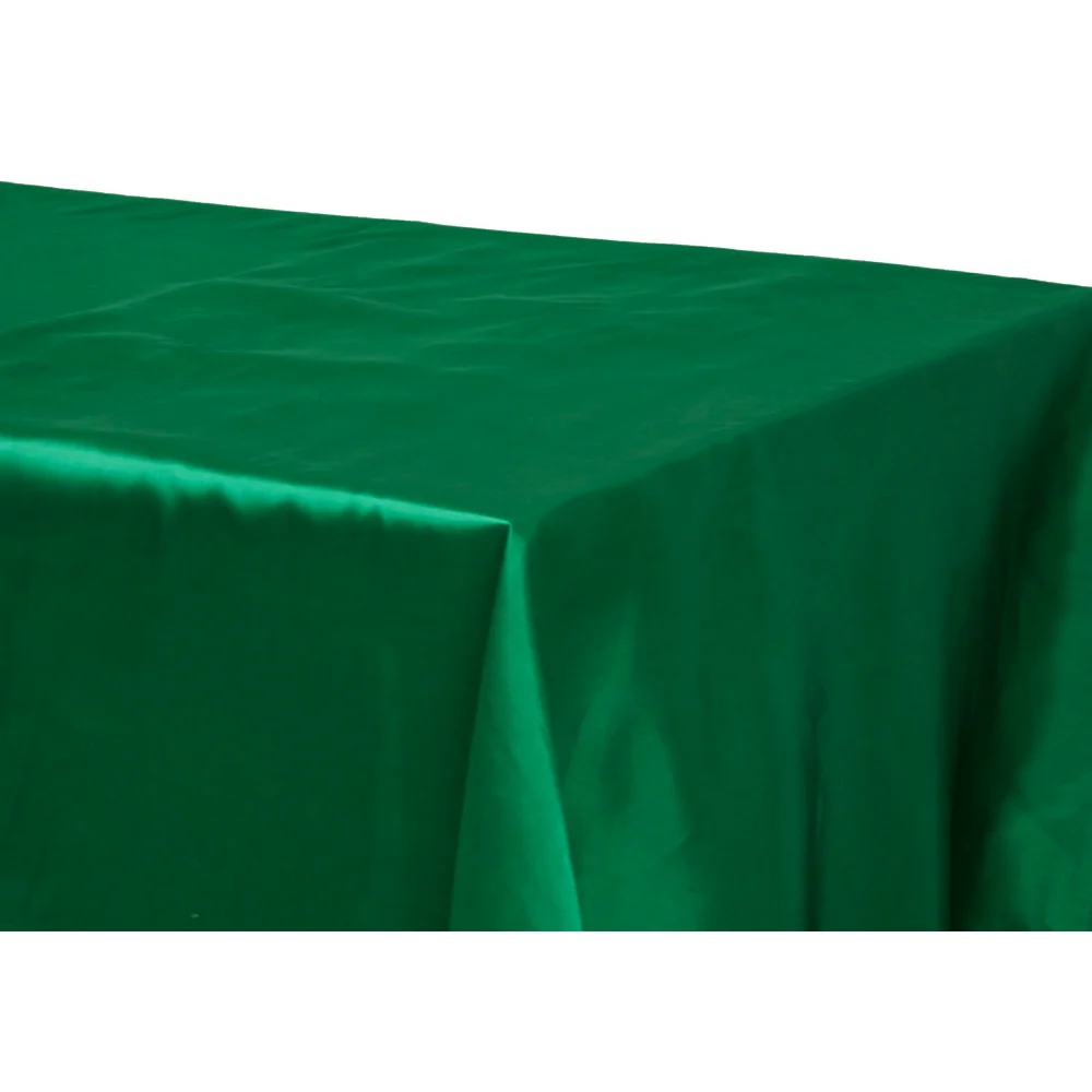 Satin Rectangular 60"x120" Tablecloth - Emerald Green