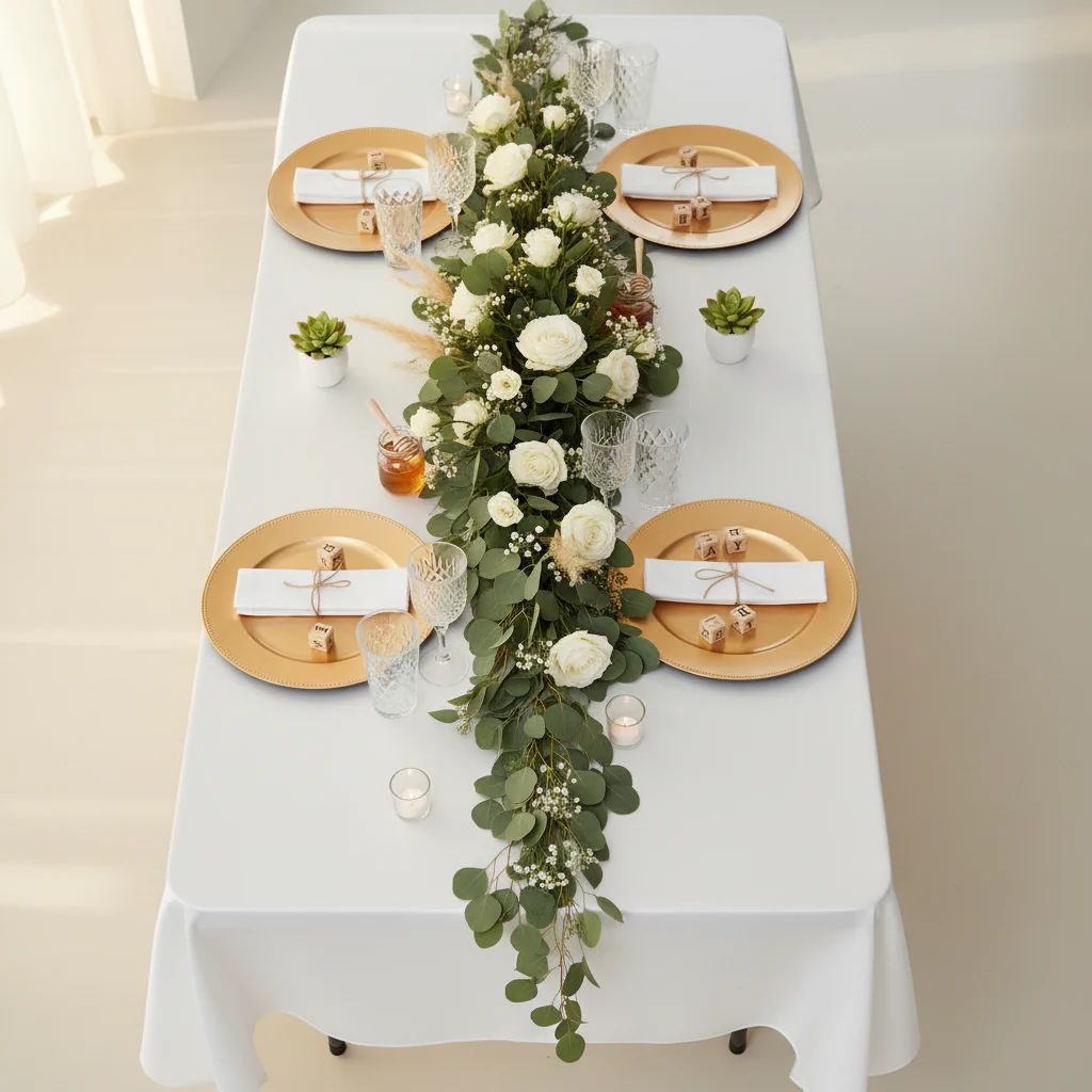 Satin Rectangular 60"x120" Tablecloth - White - Image 3