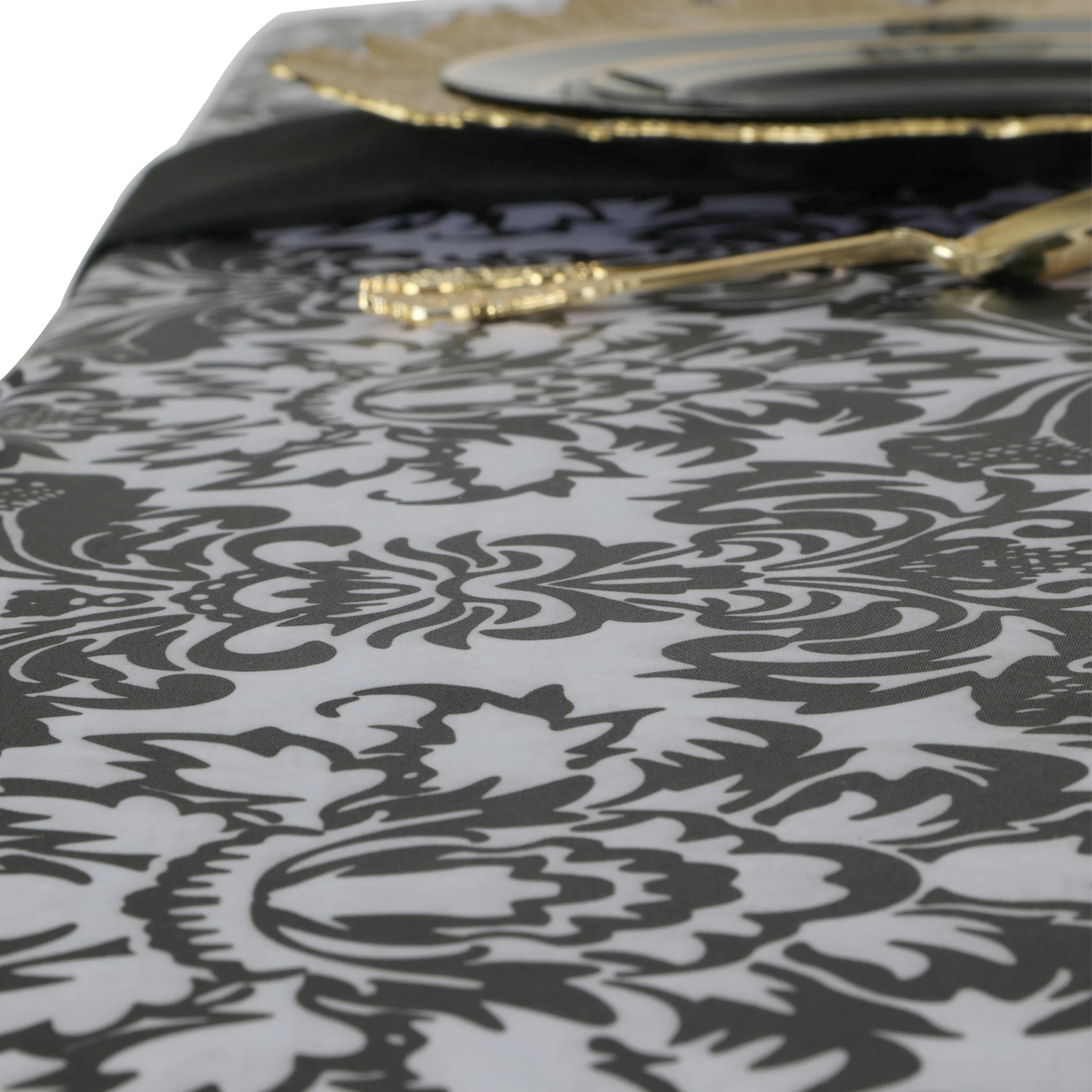 Satin Rectangular 90"x132" Tablecloth - Damask - Image 4